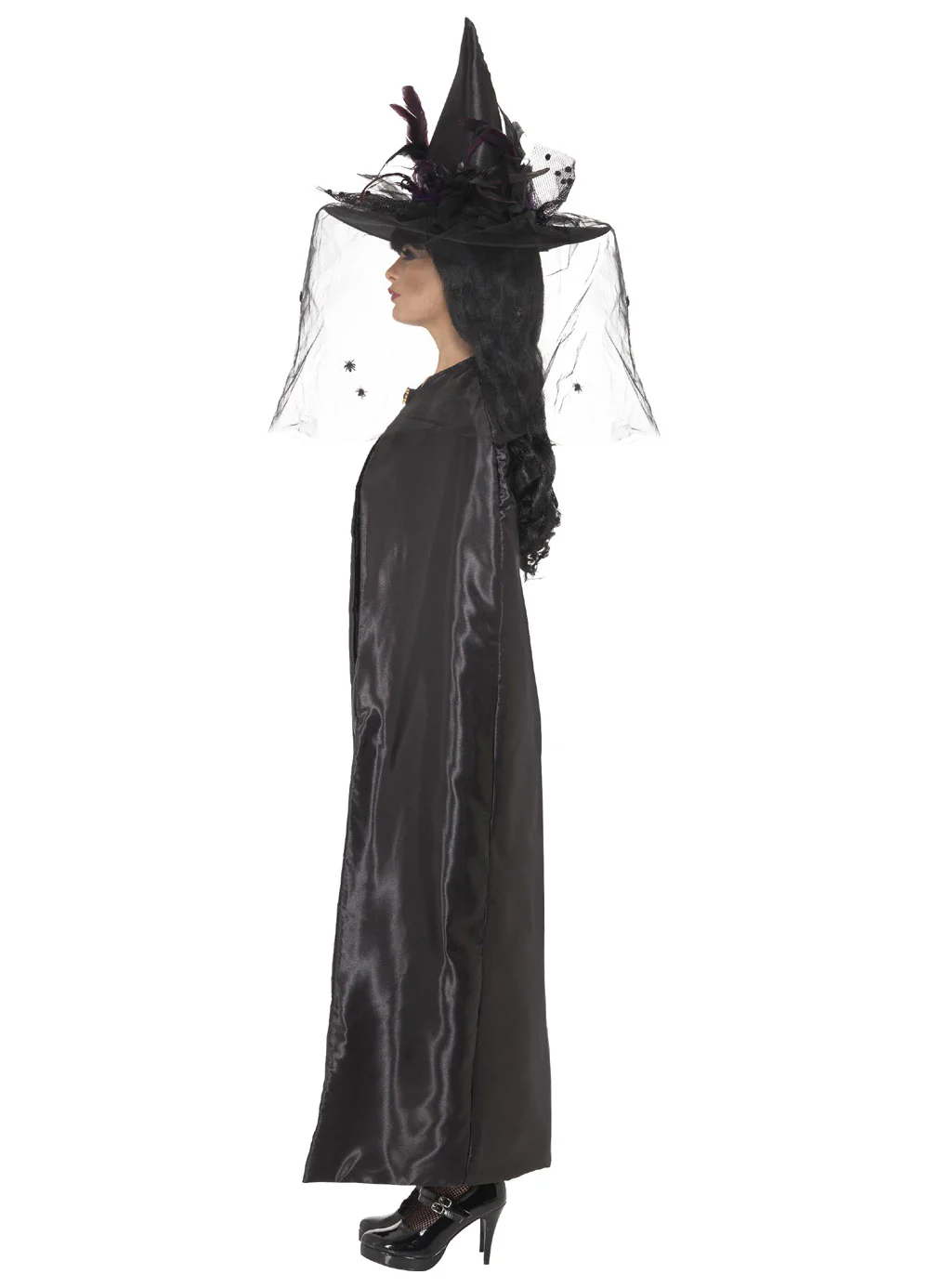Deluxe Black Witch's Cape - Image 2