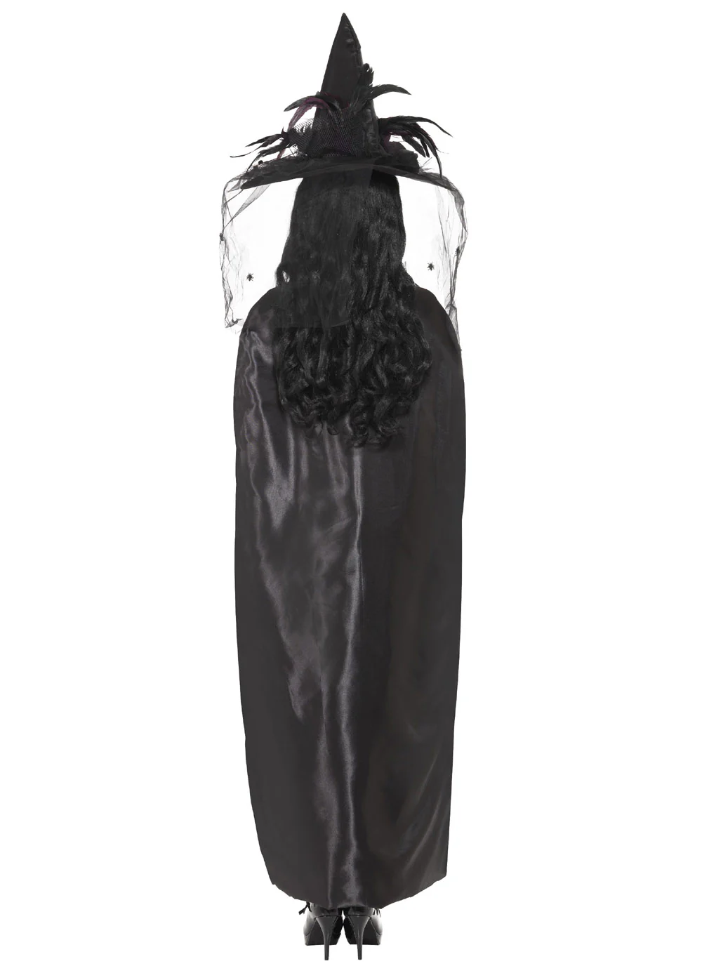 Deluxe Black Witch's Cape - Image 3
