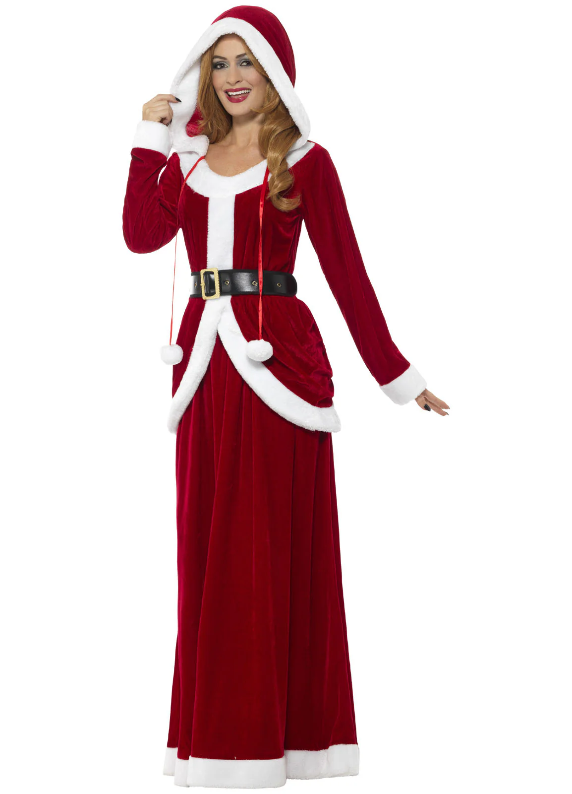 Deluxe Hooded Ms Claus Adult