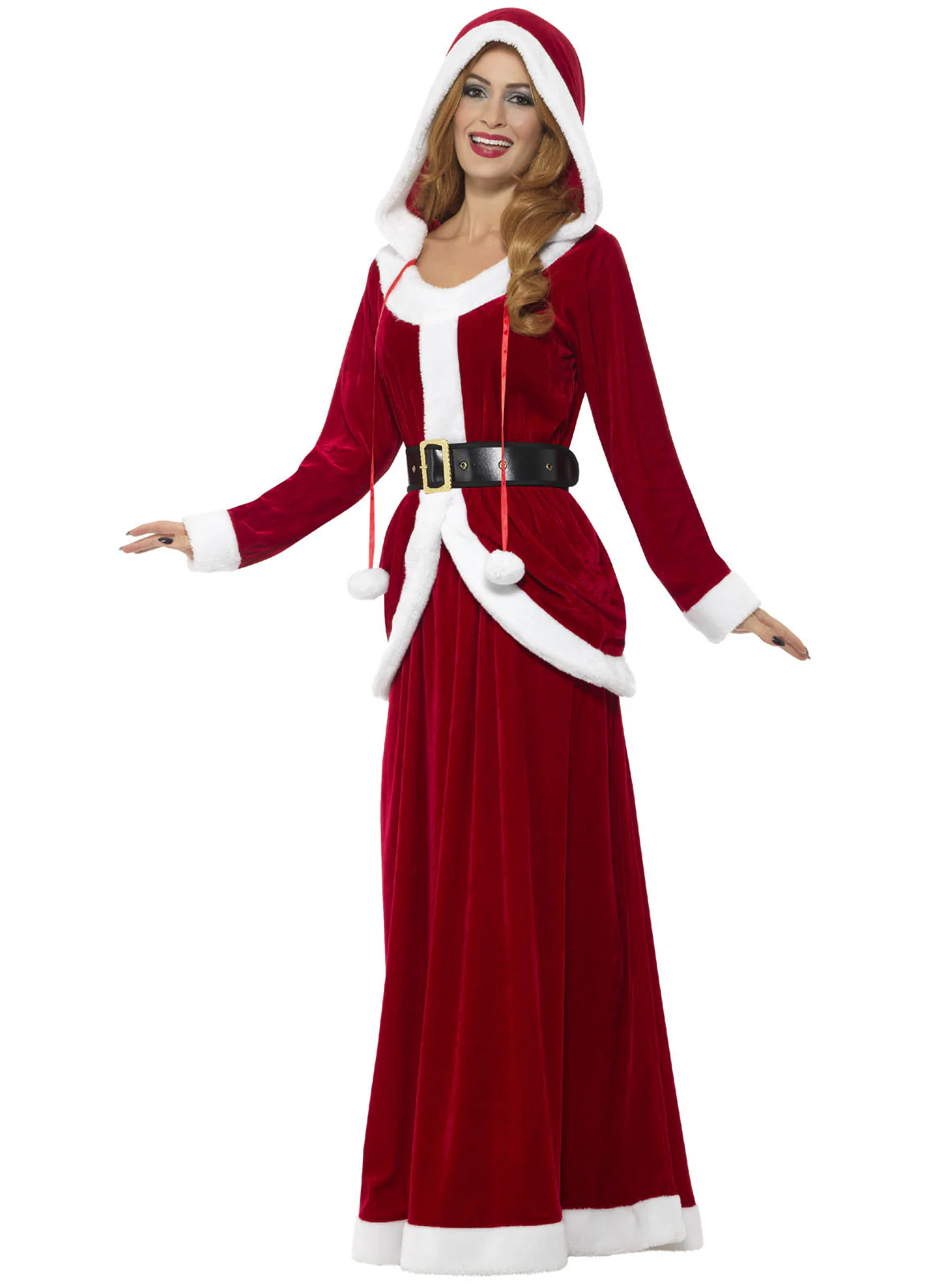 Deluxe Hooded Ms Claus Adult - Image 2