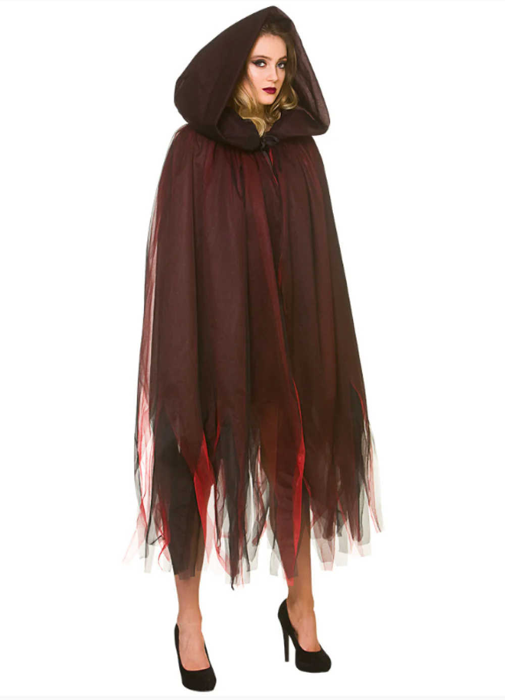 Deluxe Layered Hooded Cape