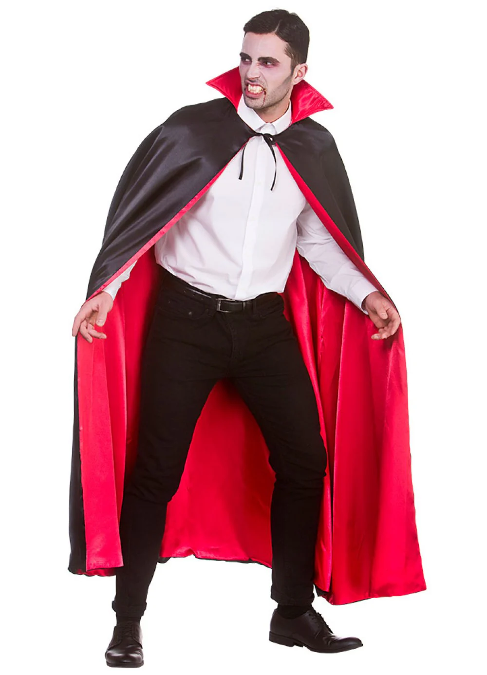 Deluxe Satin Vampire Cape - Image 2
