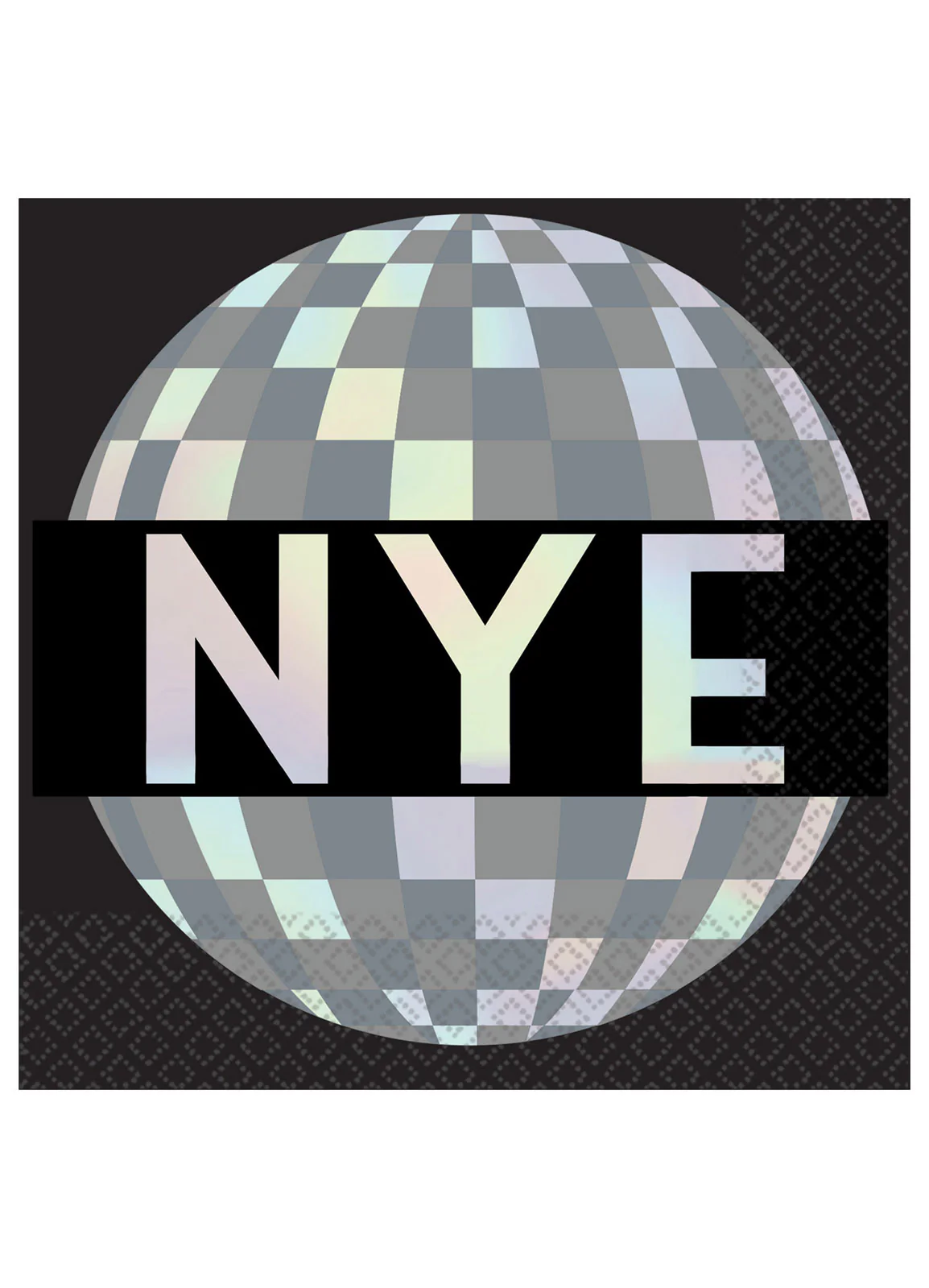 Disco Ball New Year's Beverage Napkins 16pk