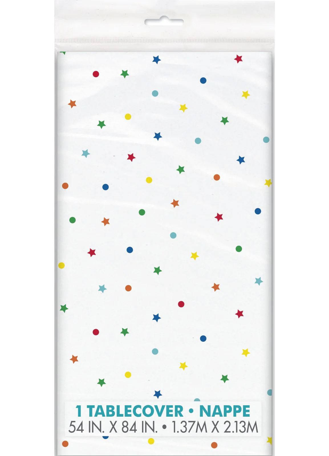 Dots & Stars Birthday Tablecover - Image 2