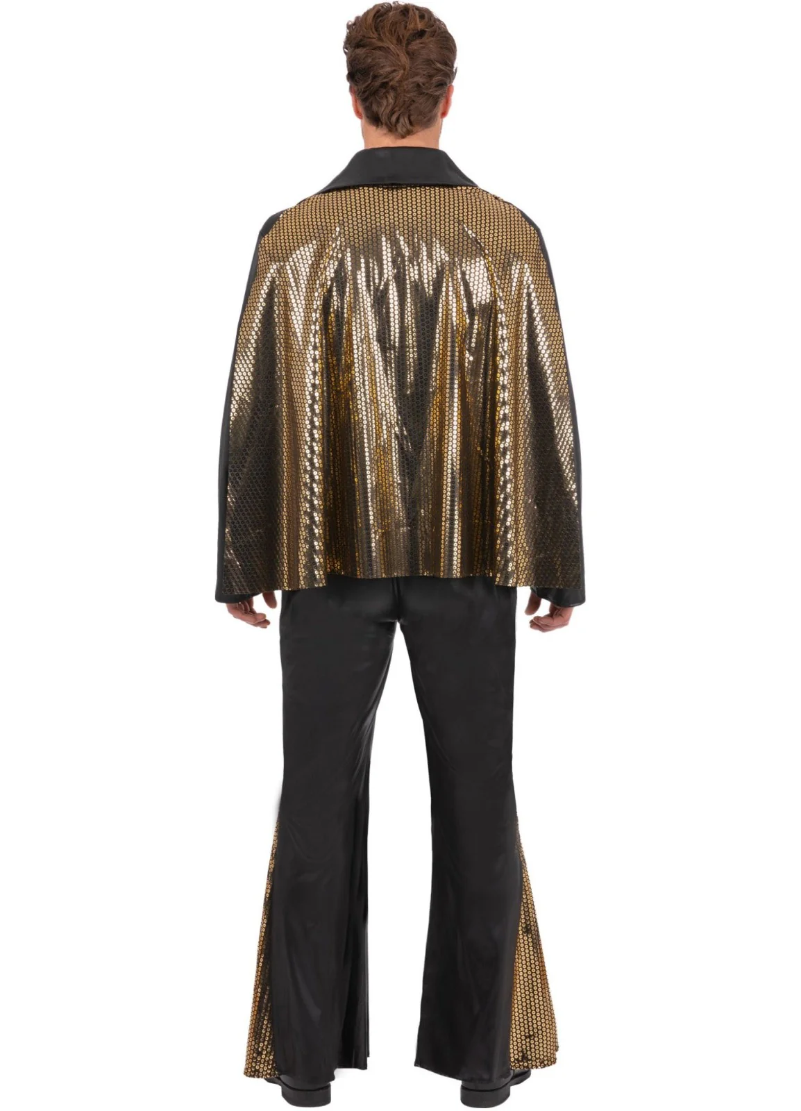 Elvis Black Jumpsuit Costume - Image 3