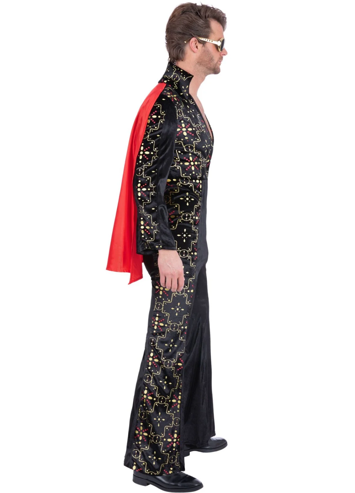 Elvis Black Rhinestone Costume - Image 3