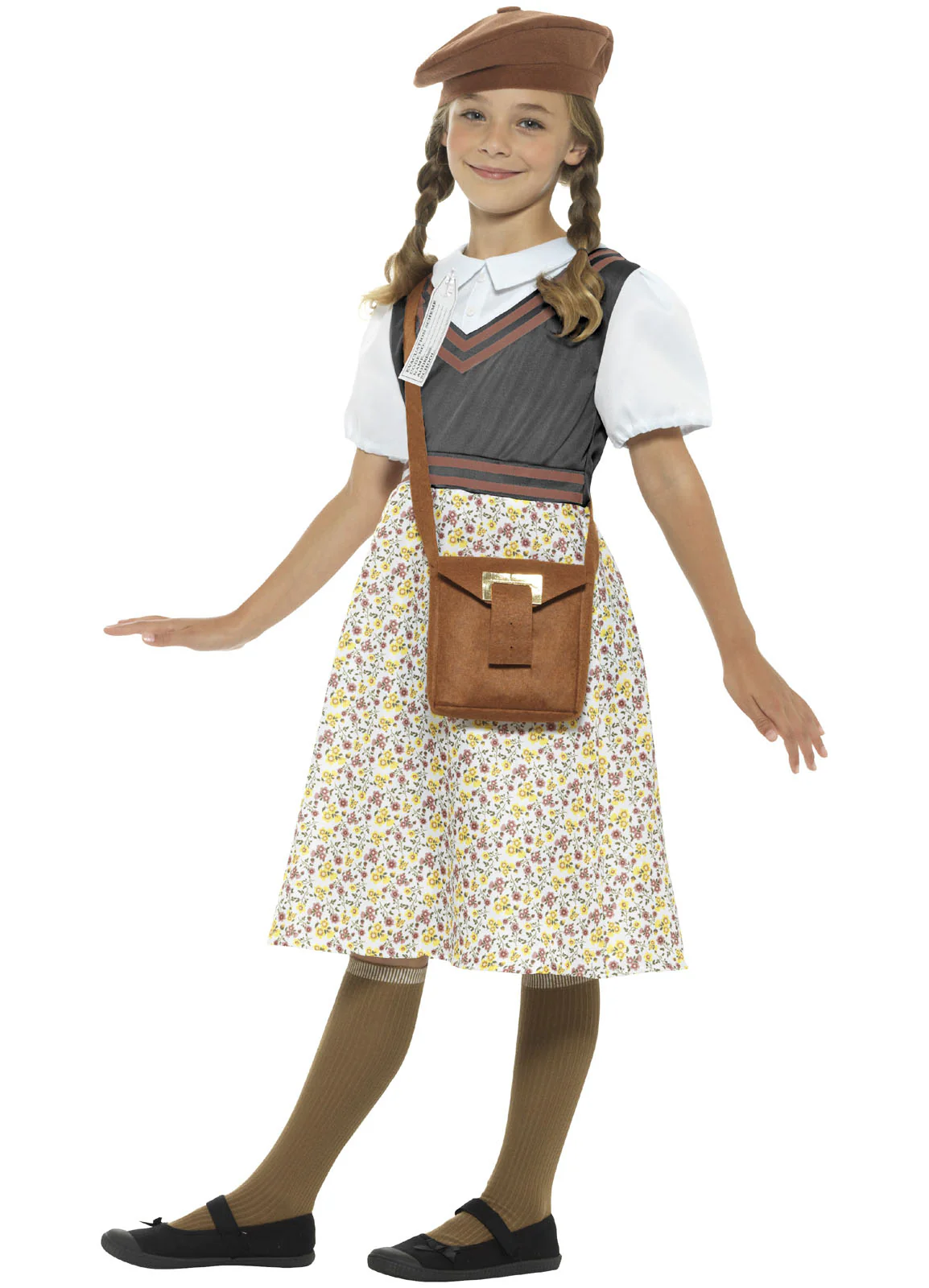 Evacuee School Girl Costume - Image 2