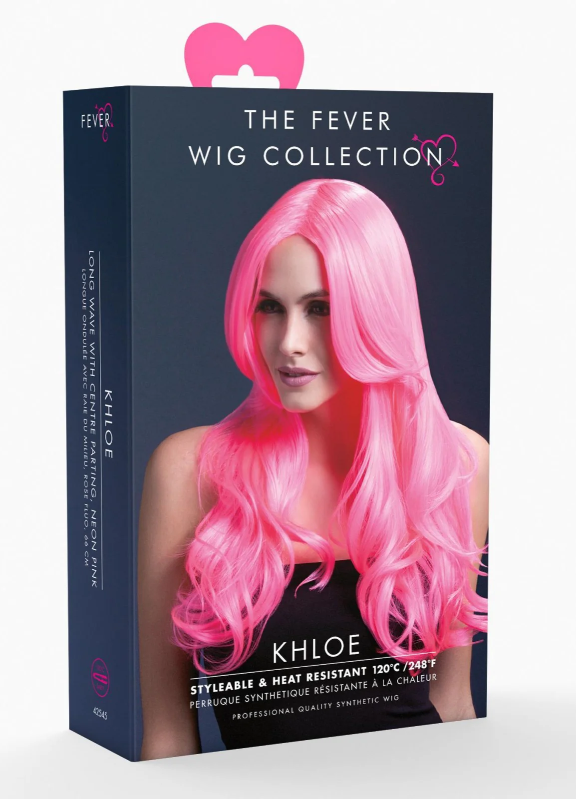 Fever Khloe Neon Pink Wig - Image 2