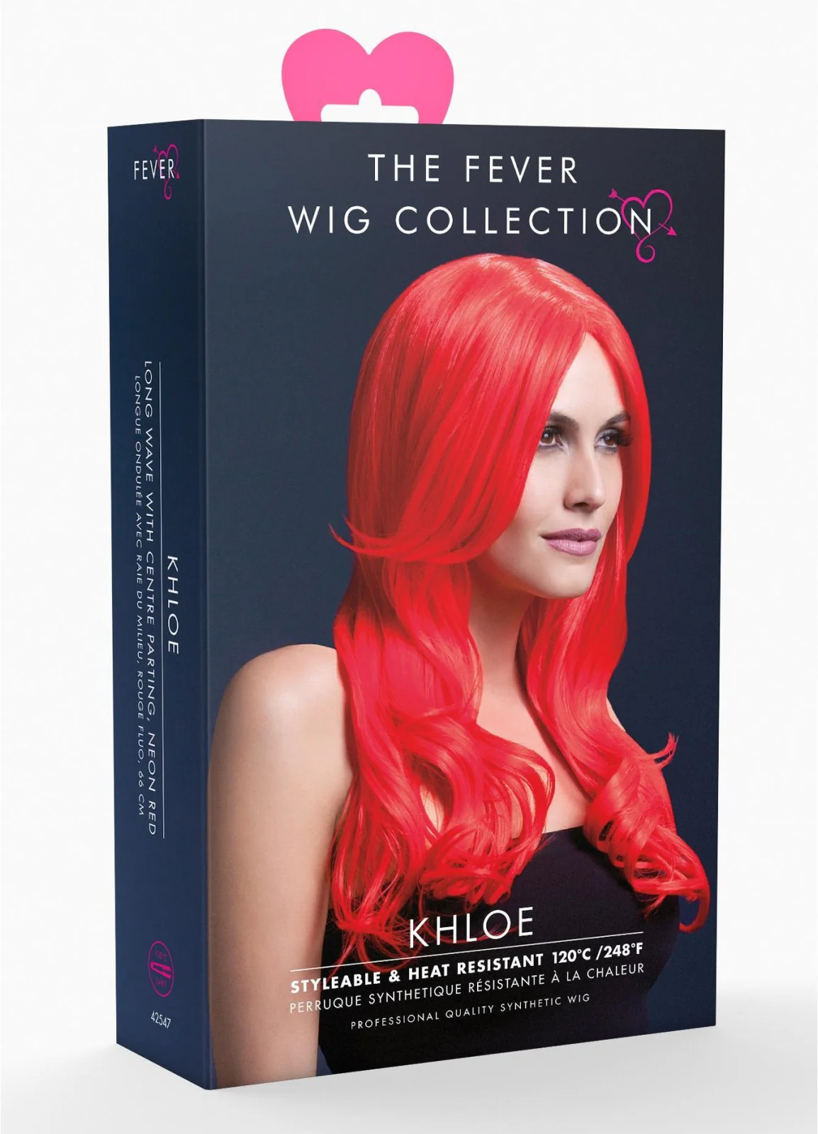 Fever Khloe Neon Red Wig - Image 2