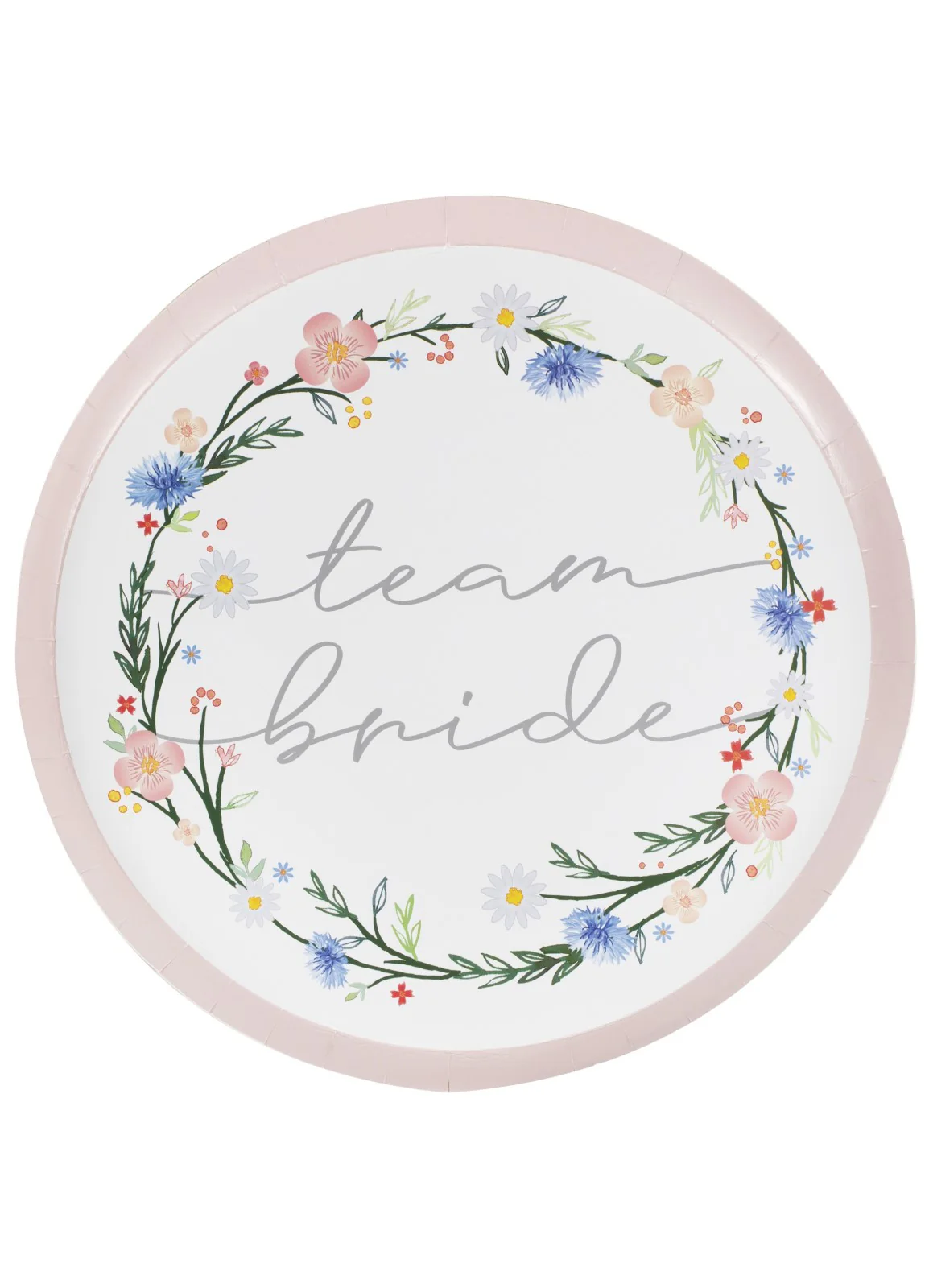 Floral Team Bride Plates 8pk - Image 2