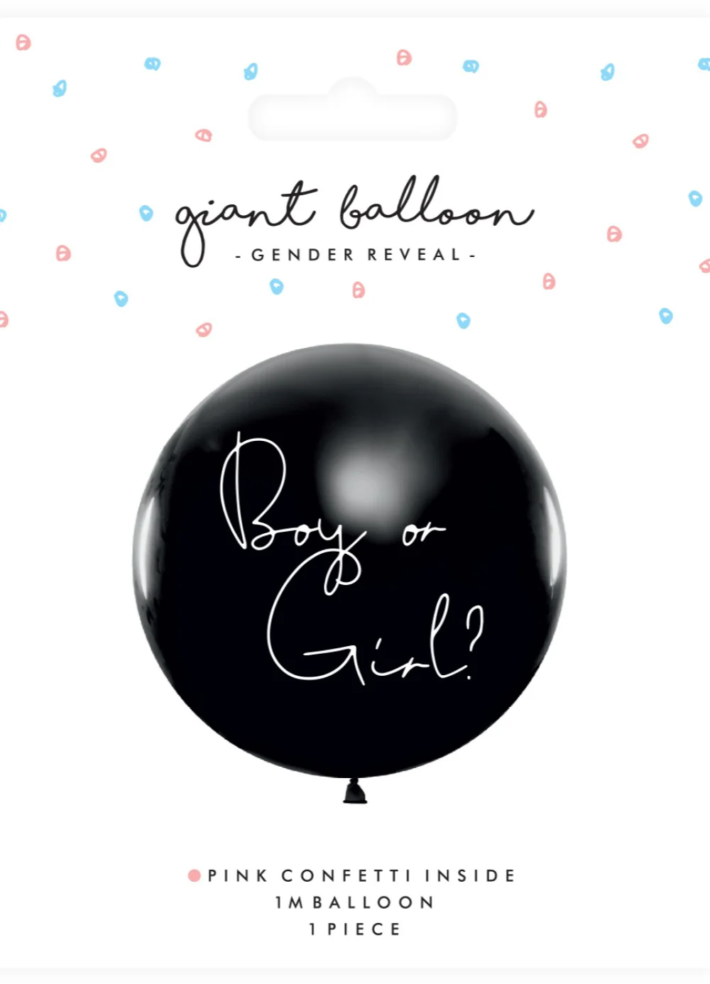 Pink Gender Reveal Latex Balloon - Image 3