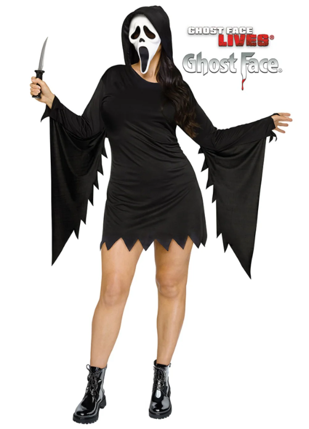 Ghost Face Glamour Costume - Image 3