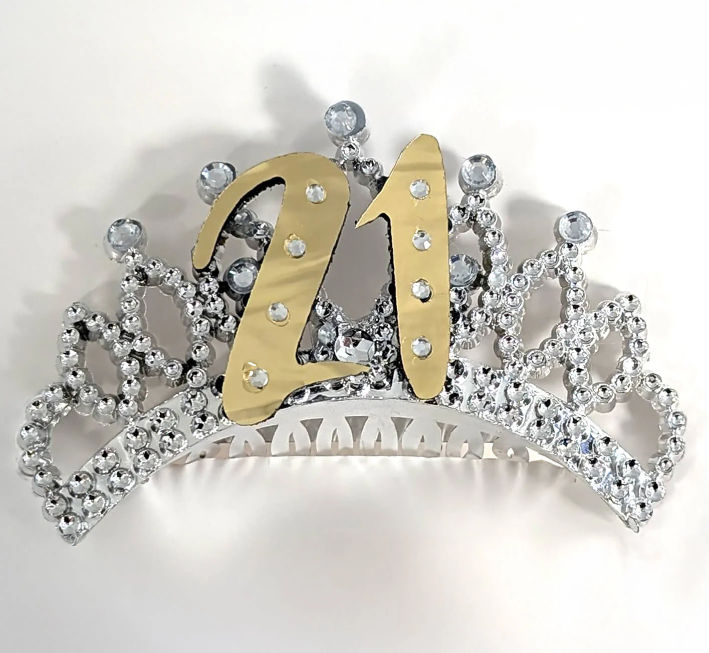 Gold 21st Birthday Tiara - Image 2