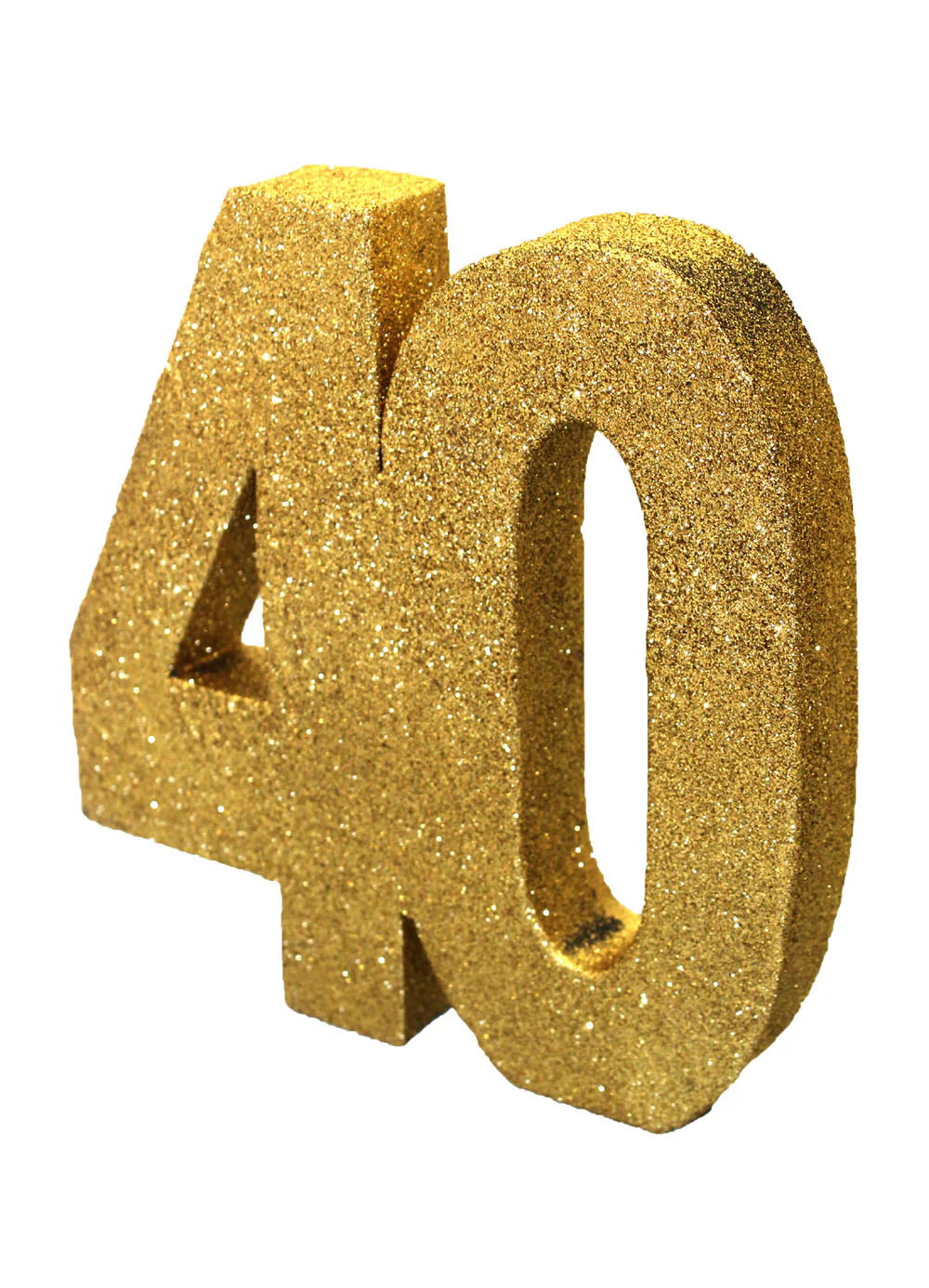 Gold Age 40 Glitter Table Decoration