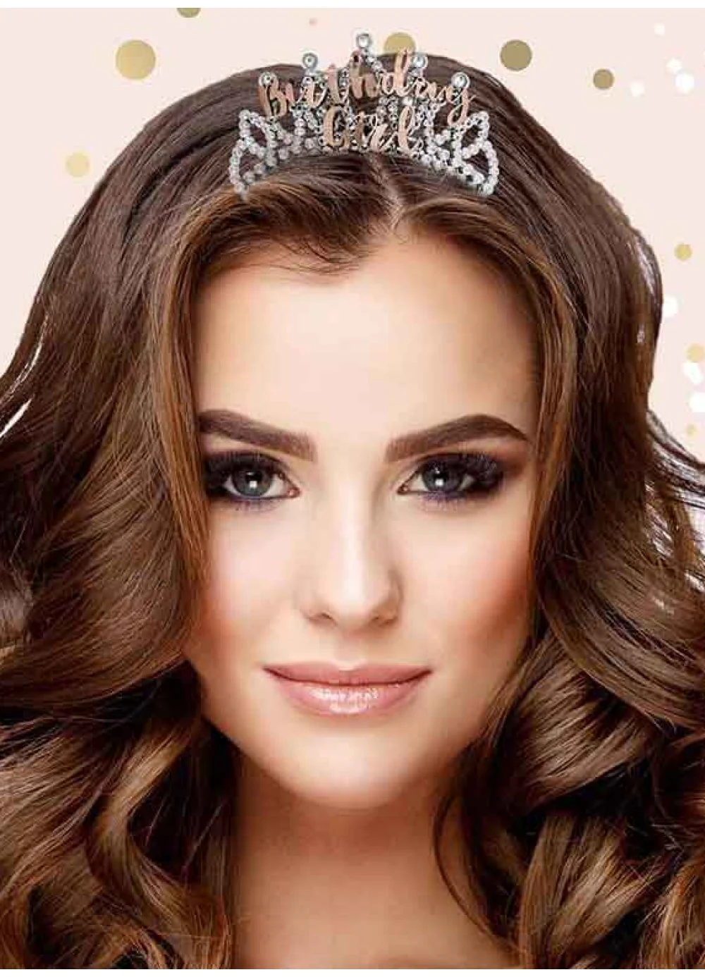 Rose Gold Birthday Girl Tiara - Image 3