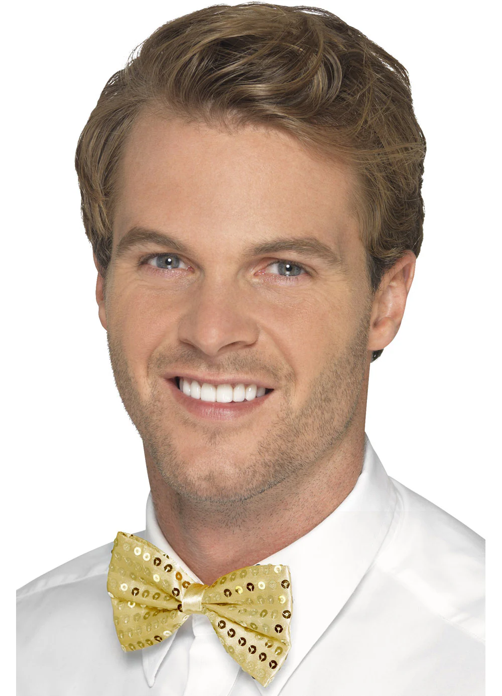 Gold Sequin Bow Tie