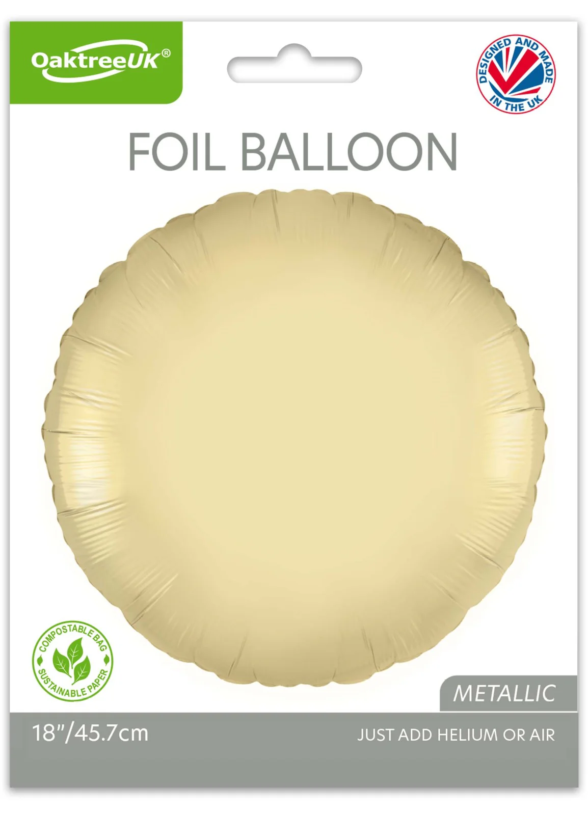 Gold Silk Round Balloon