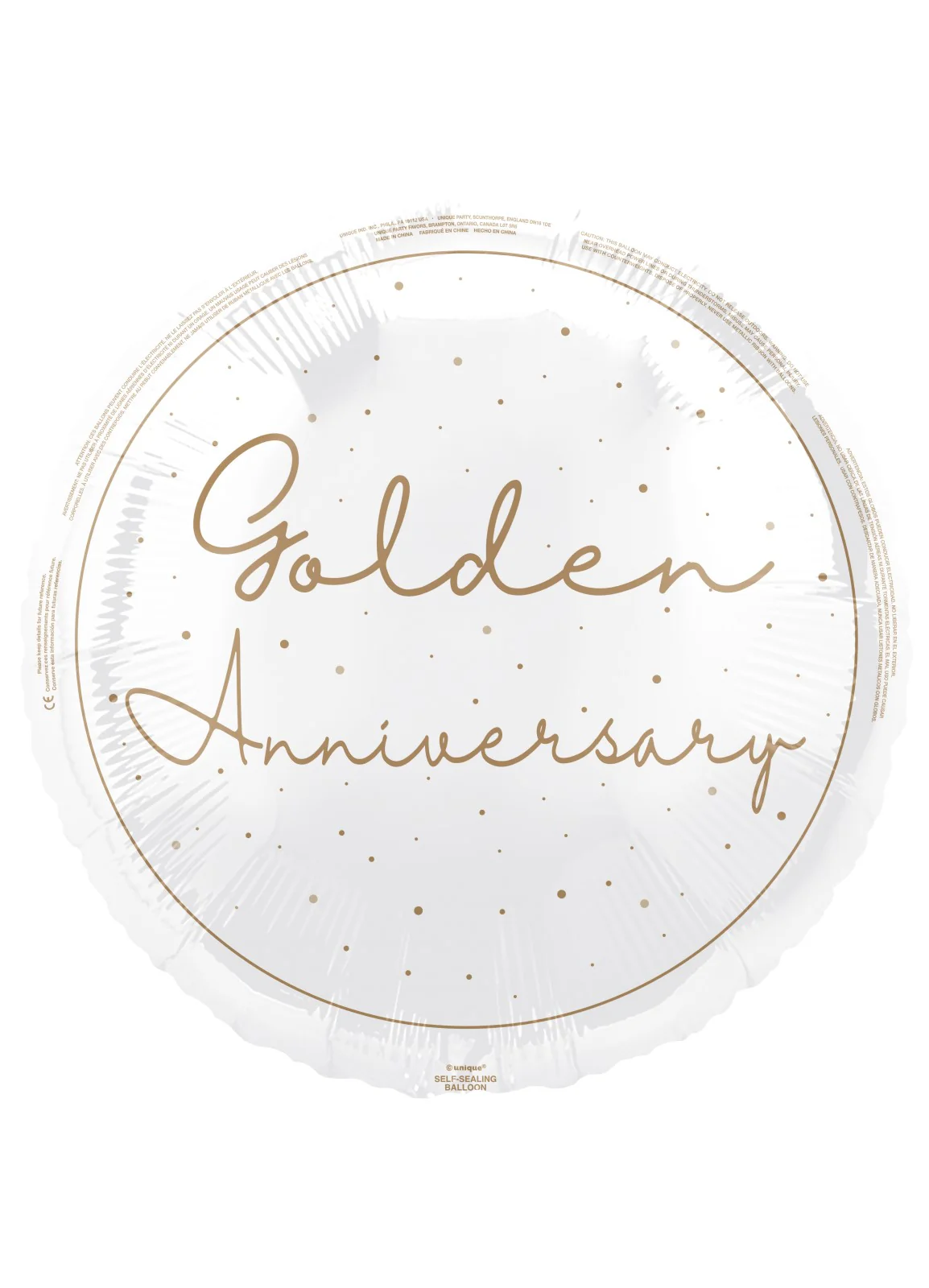 Golden Anniversary Foil Balloon