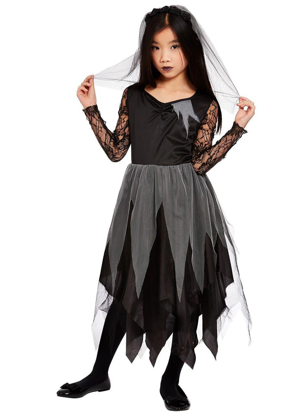 Graveyard Bride Costume Child