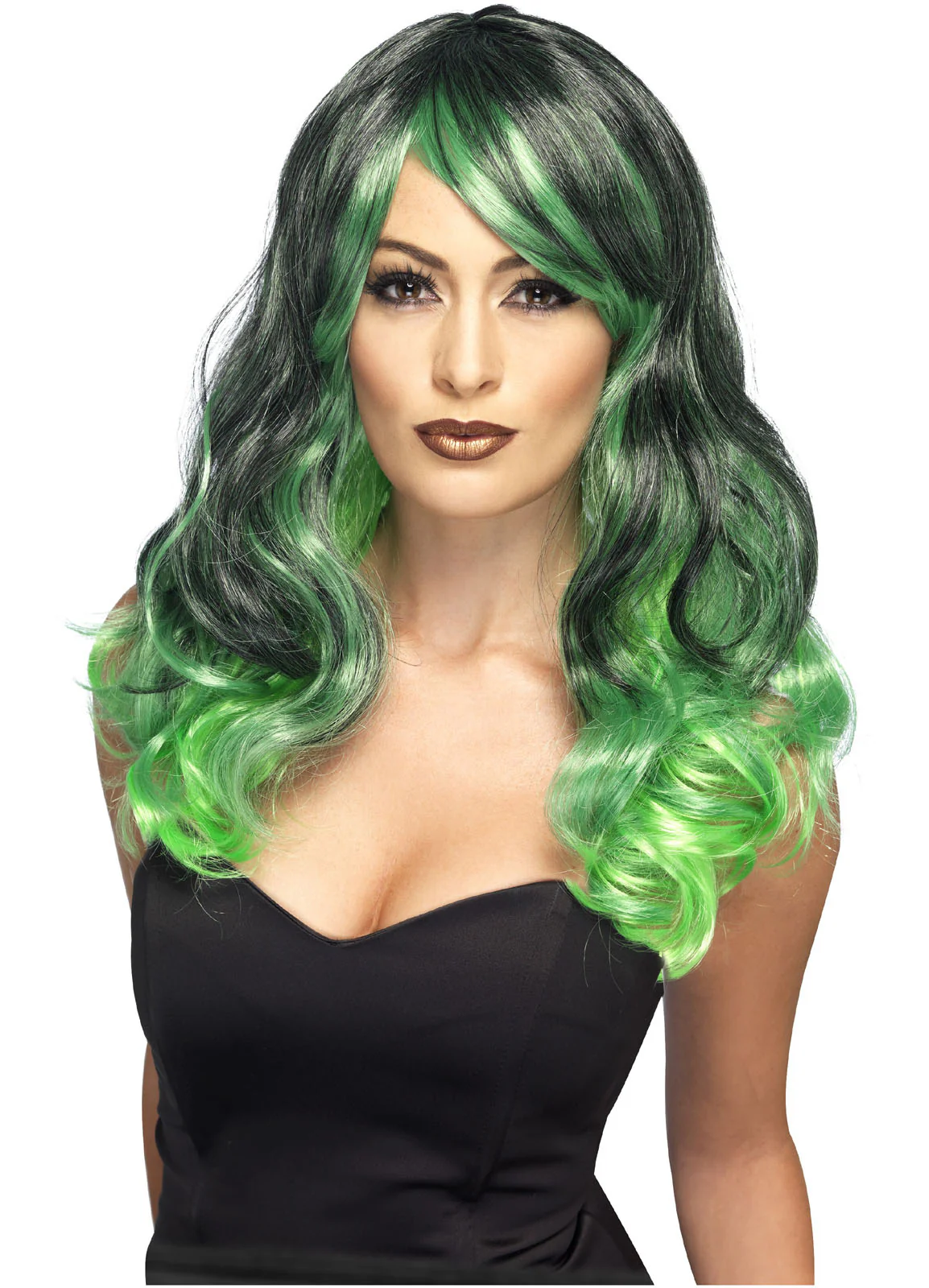 Green & Black Ombre Wig