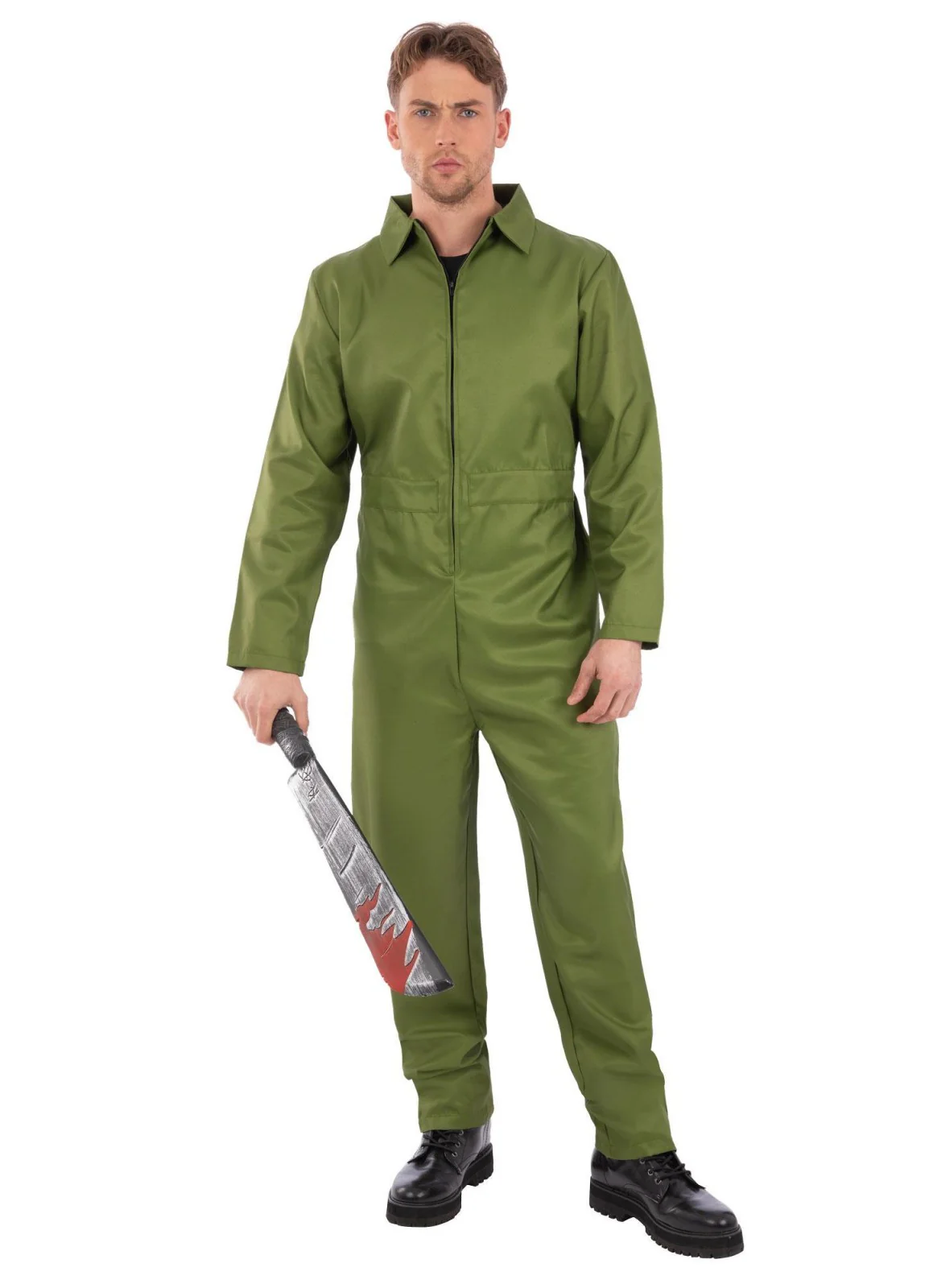 Green Boiler Suit Adult - Image 2