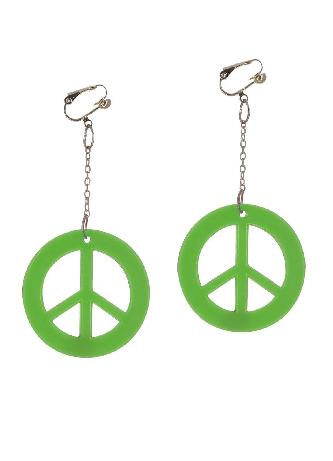 Green Hippy CND Earrings - Image 2