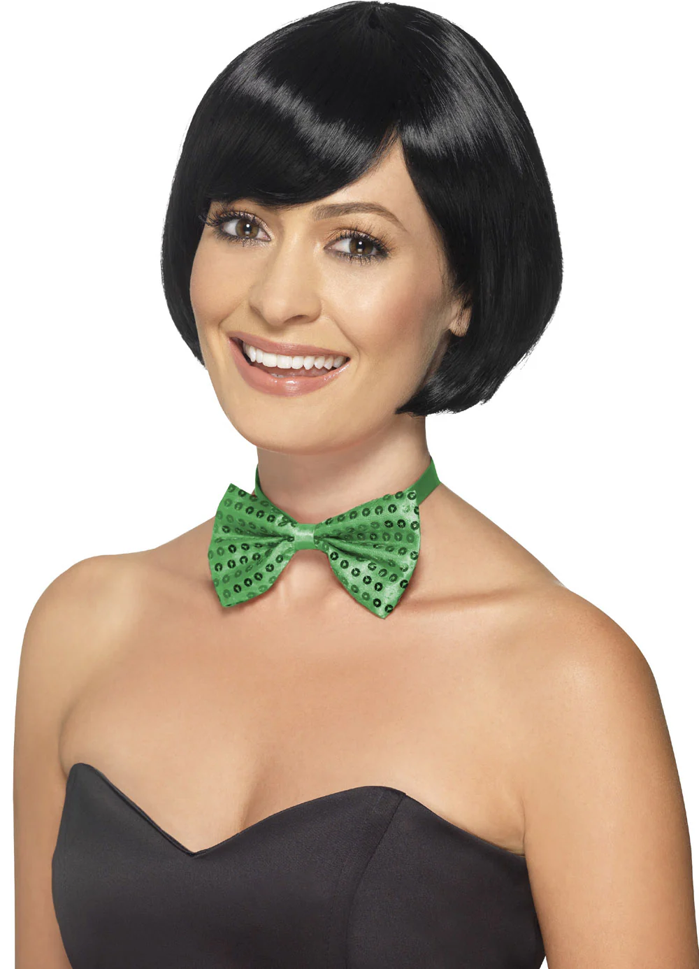Green Sequin Bow Tie - Image 2