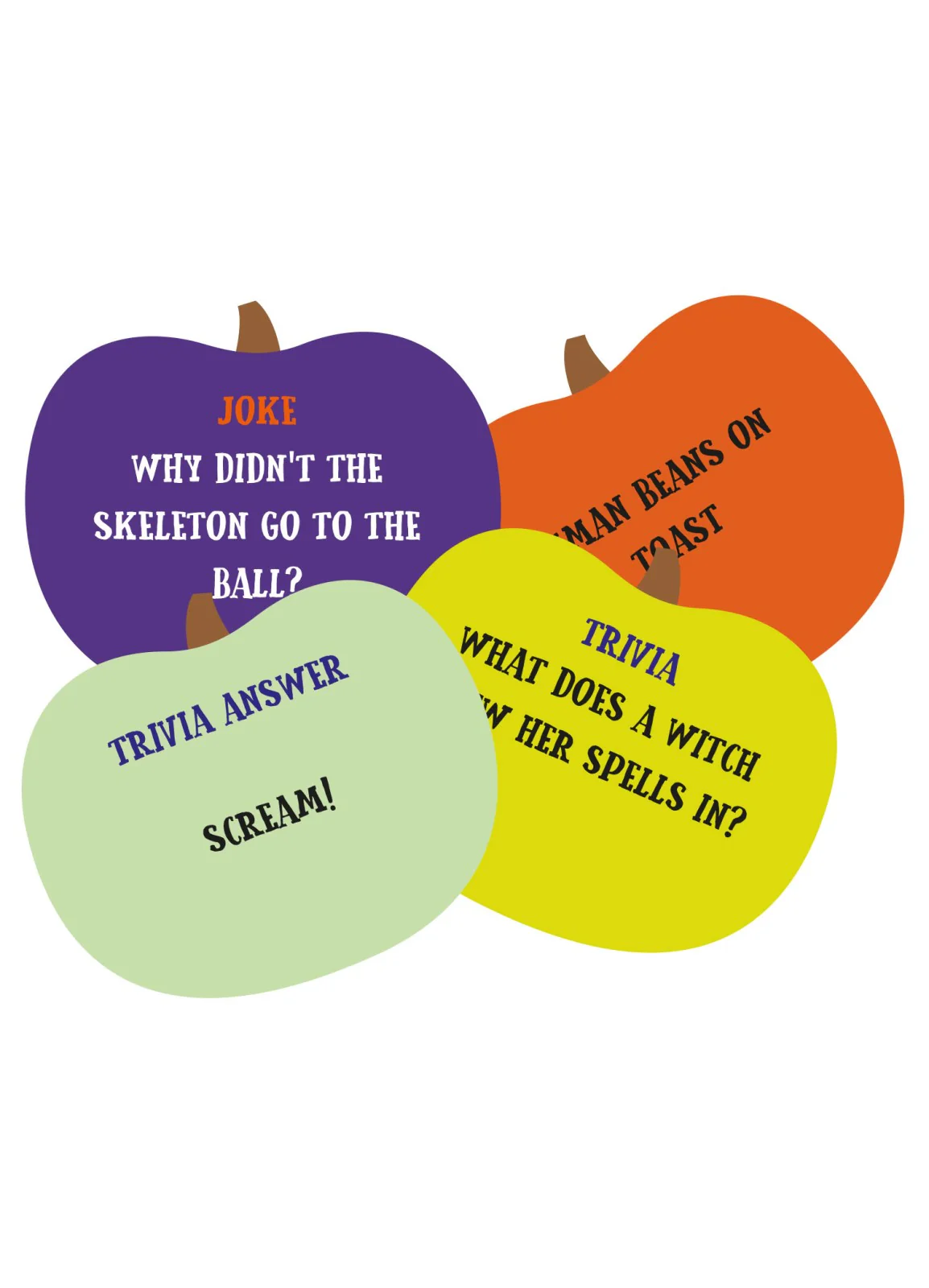 Halloween Kids Joke & Trivia Cards