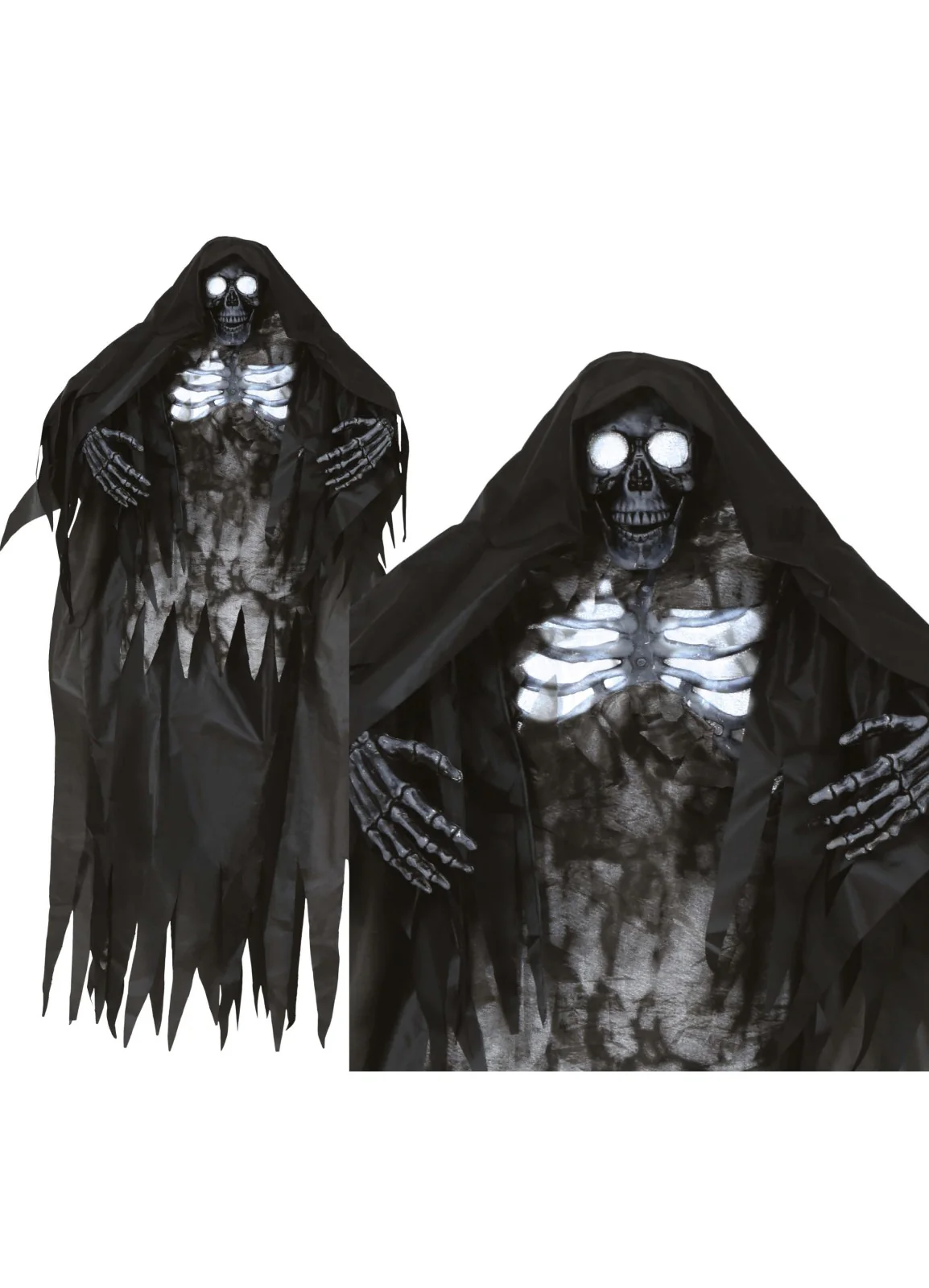 Hanging Skeleton with Light & Sound