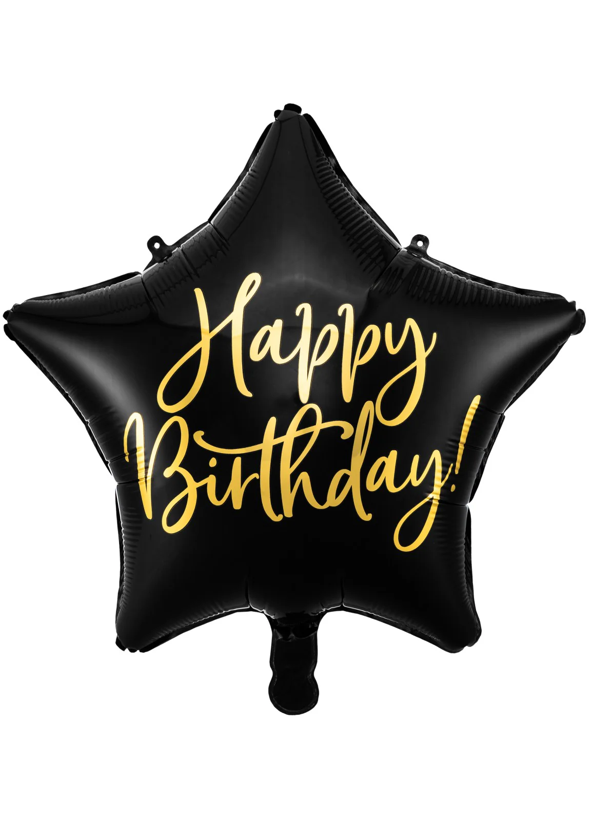 Happy Birthday Black Star Balloon