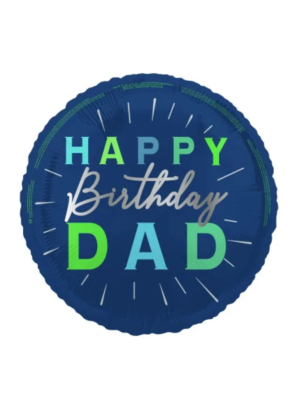 Happy Birthday Dad Foil Balloon