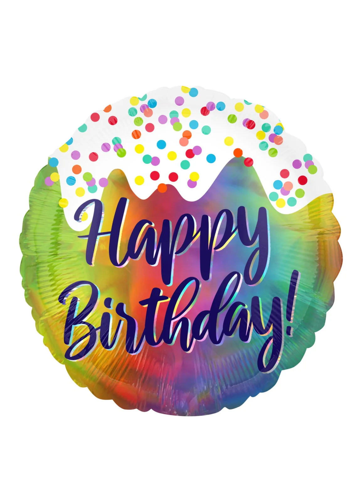 Happy Birthday Frosted Foil Balloon