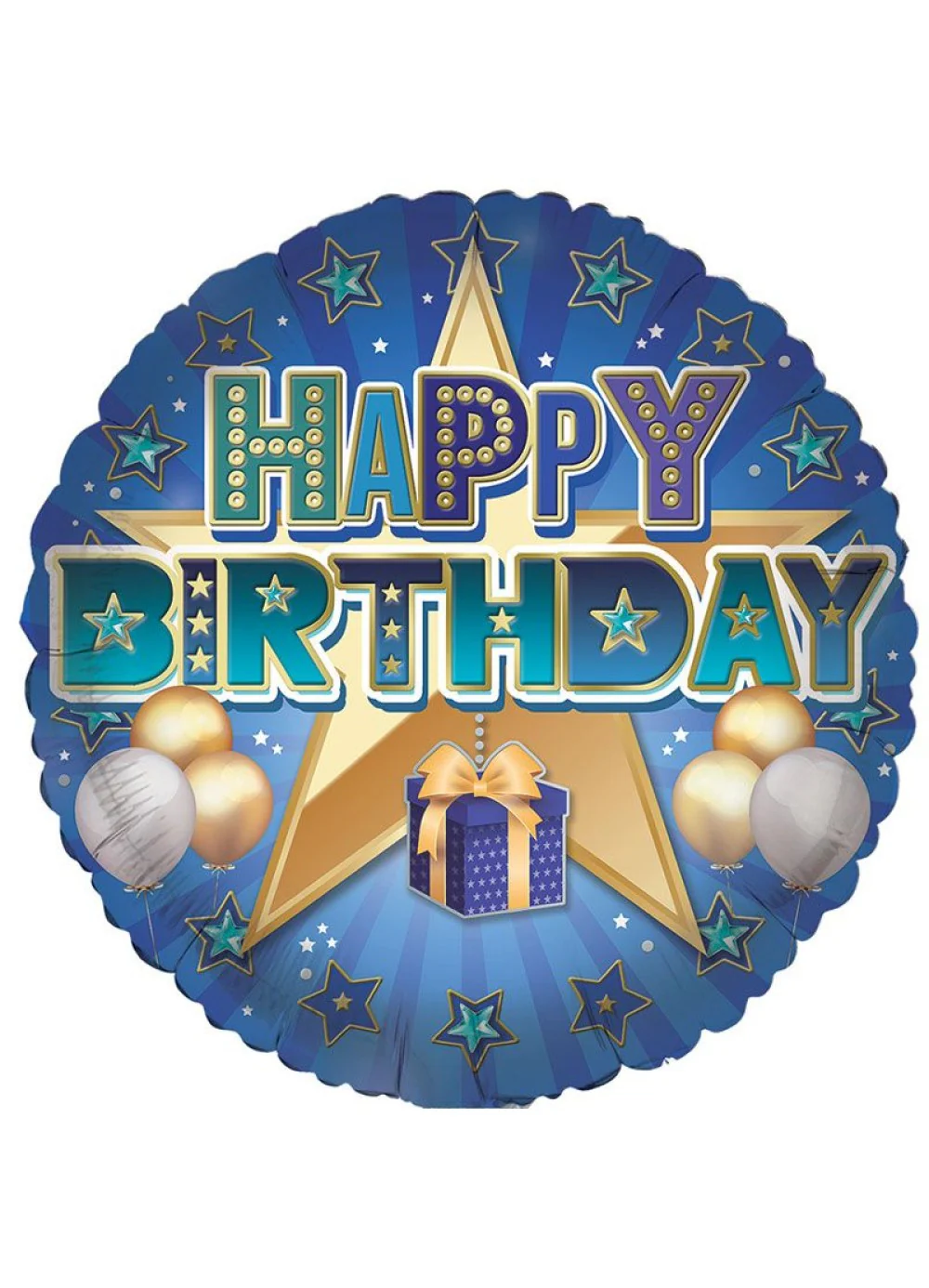 Happy Birthday Present Foil Balloon