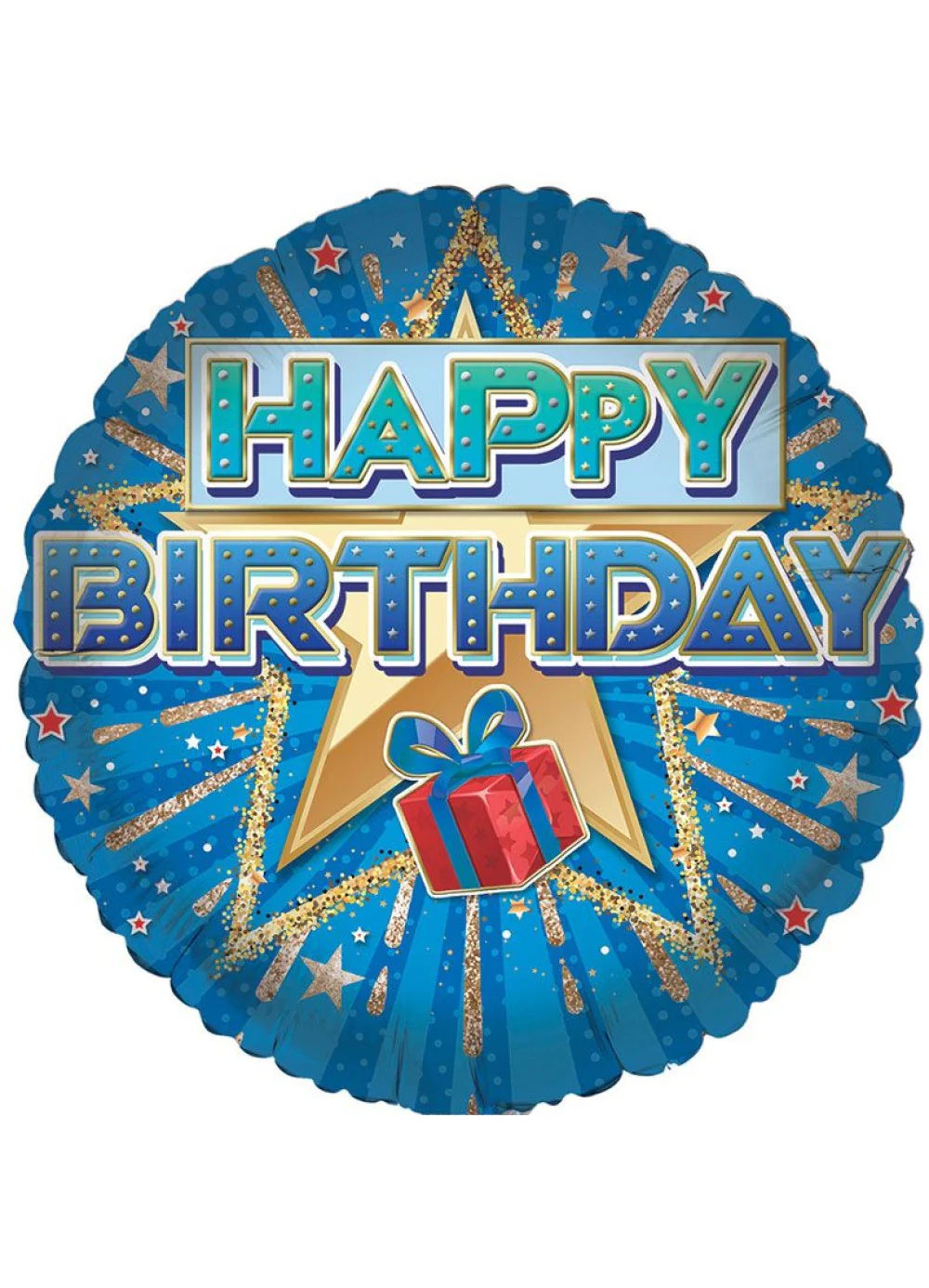 Happy Birthday Present Foil Balloon - Image 2