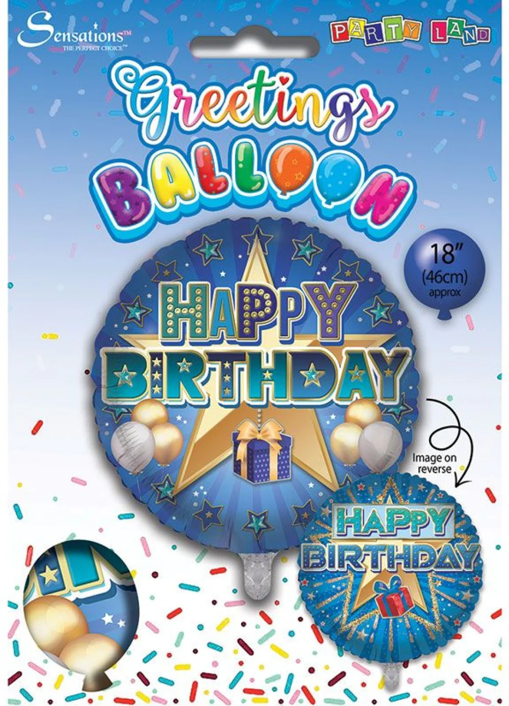 Happy Birthday Present Foil Balloon - Image 3