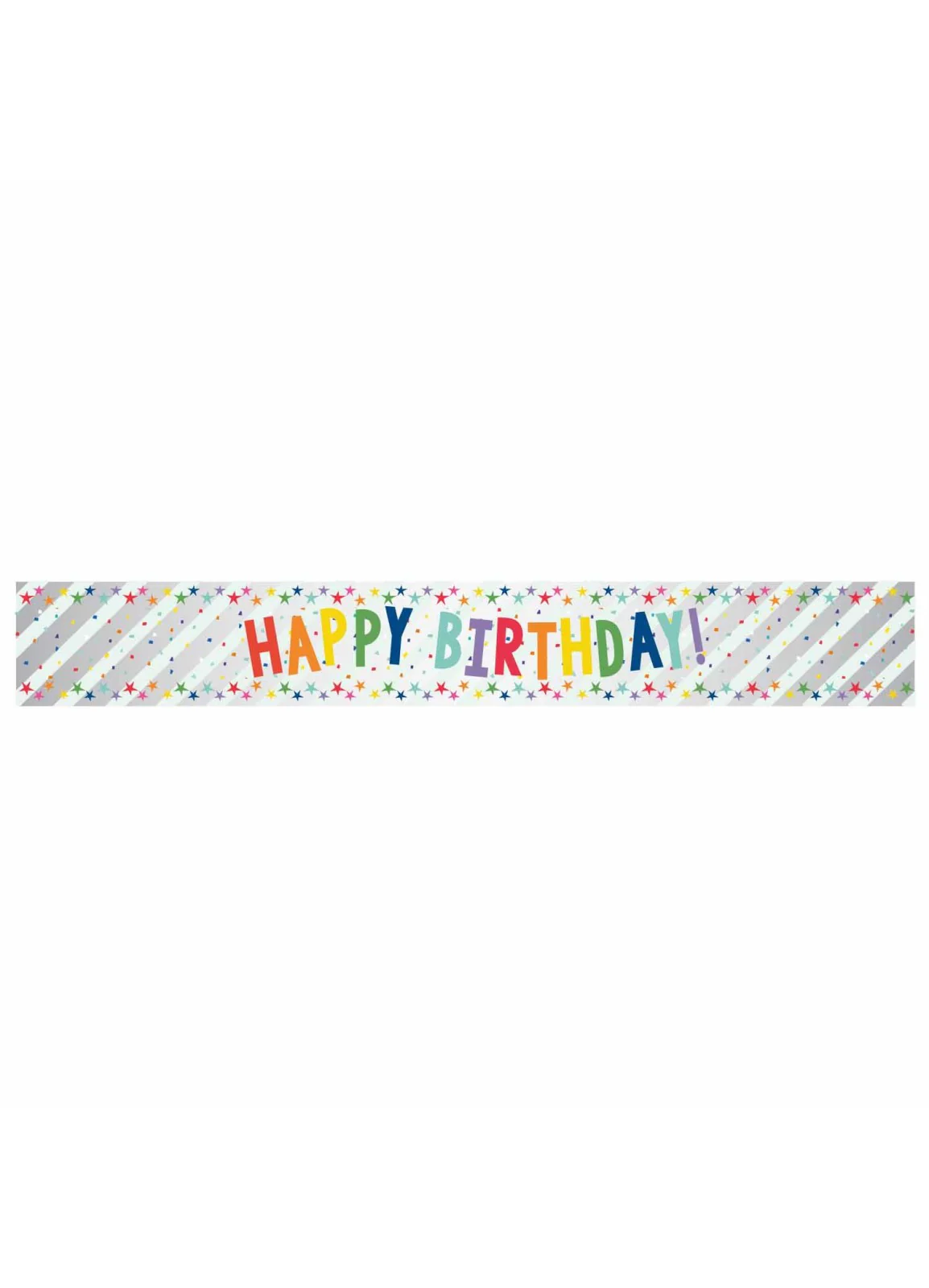 Happy Birthday Foil Banner