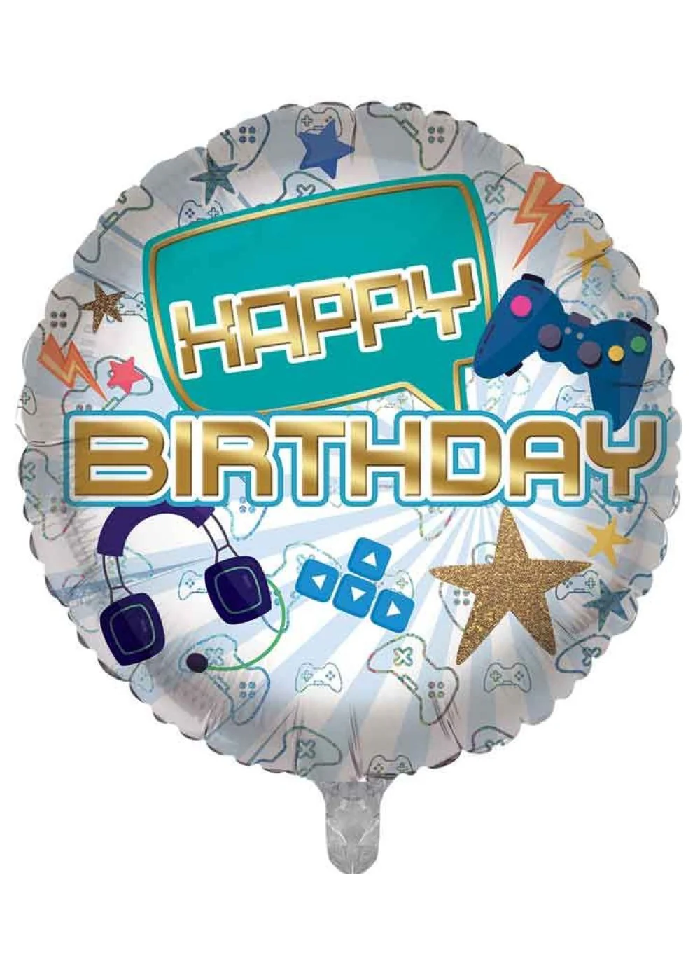 Happy Birthday Gamer Foil Balloon - Image 2