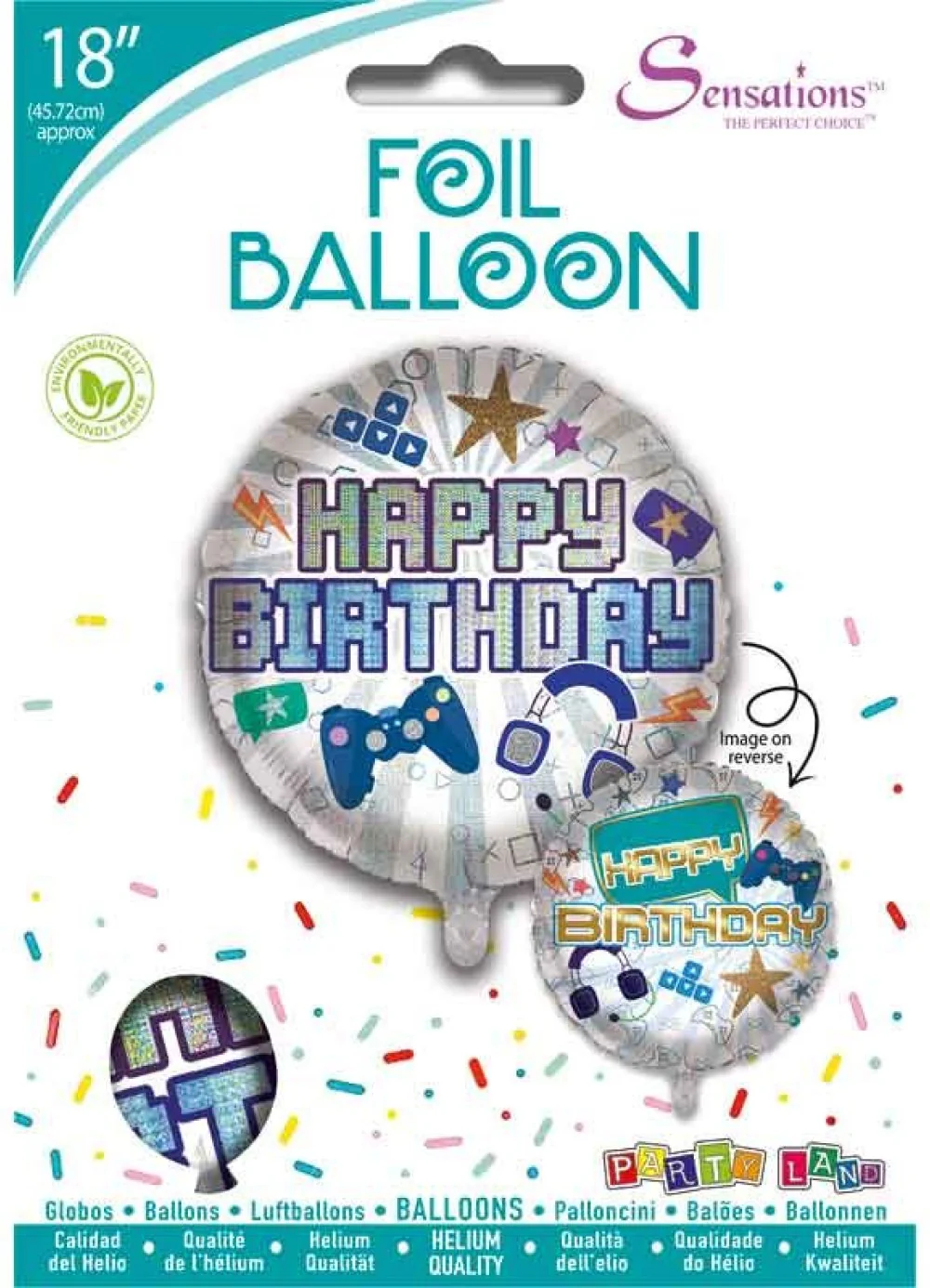 Happy Birthday Gamer Foil Balloon - Image 3