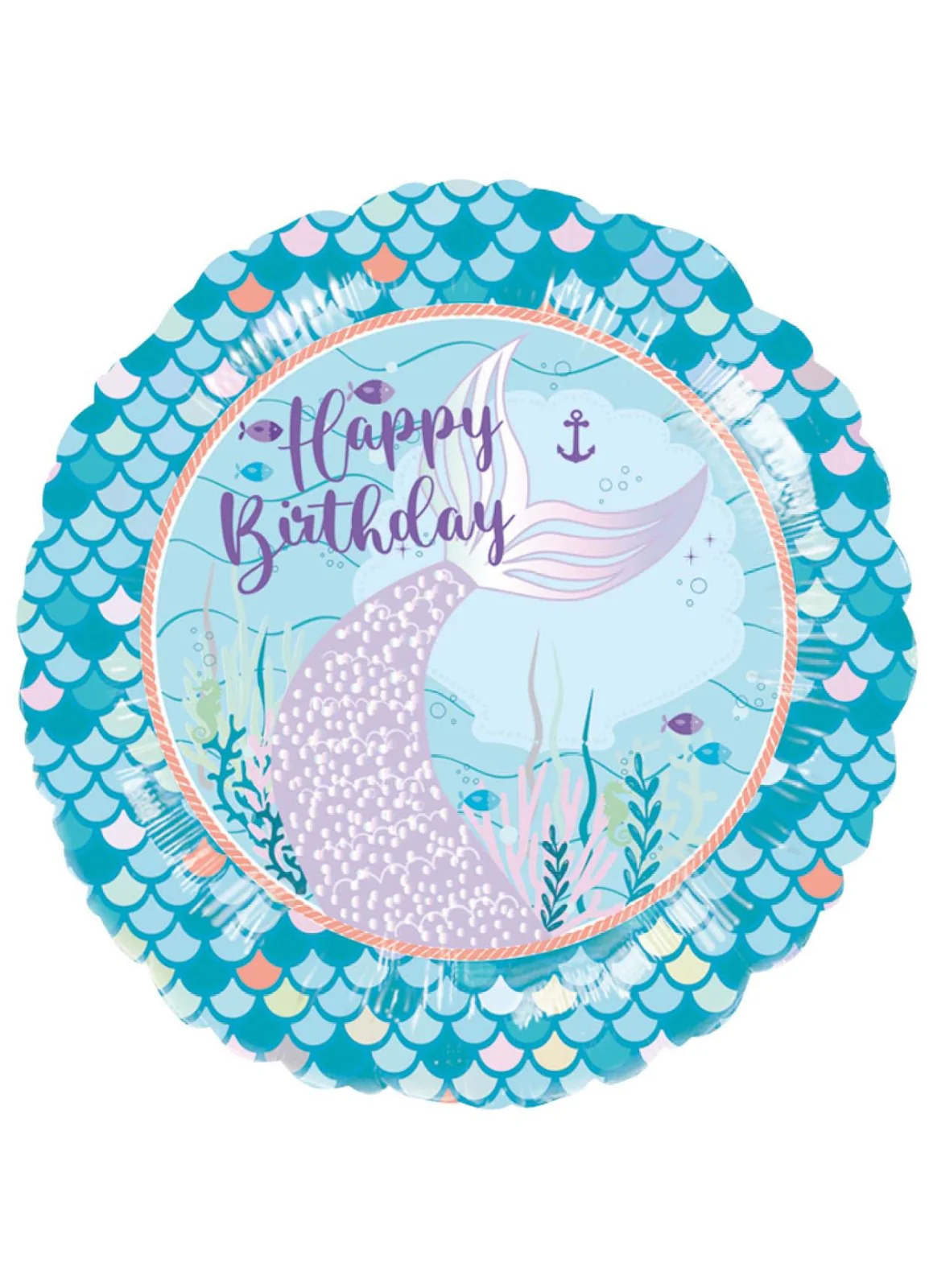 Happy Birthday Mermaid Foil Balloon