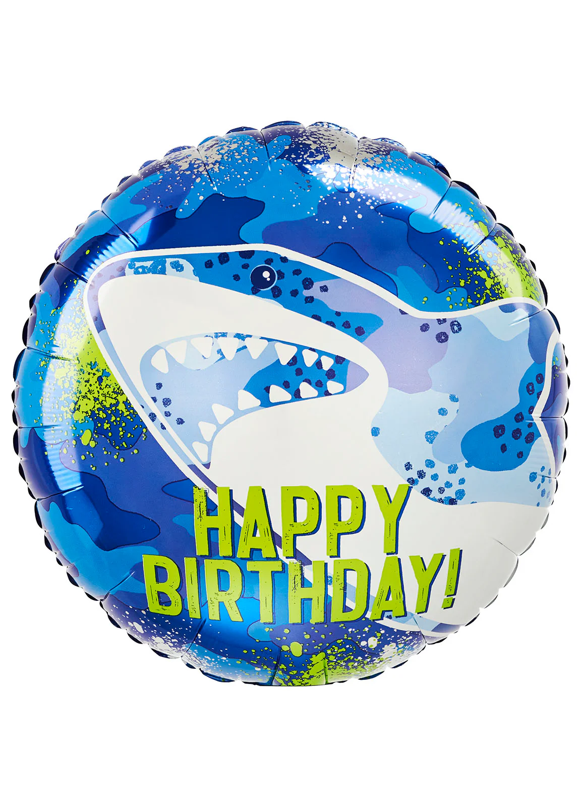 Happy Birthday Shark Foil Balloon