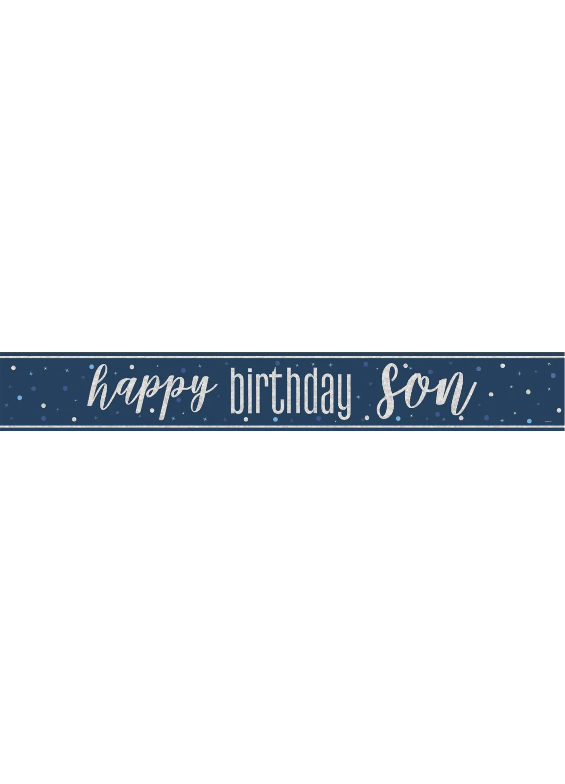 Happy Birthday Son Foil Banner