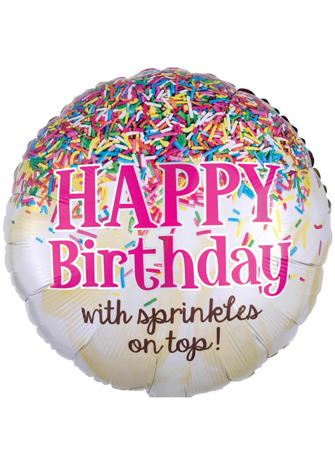Happy Birthday Sprinkles Foil Balloon