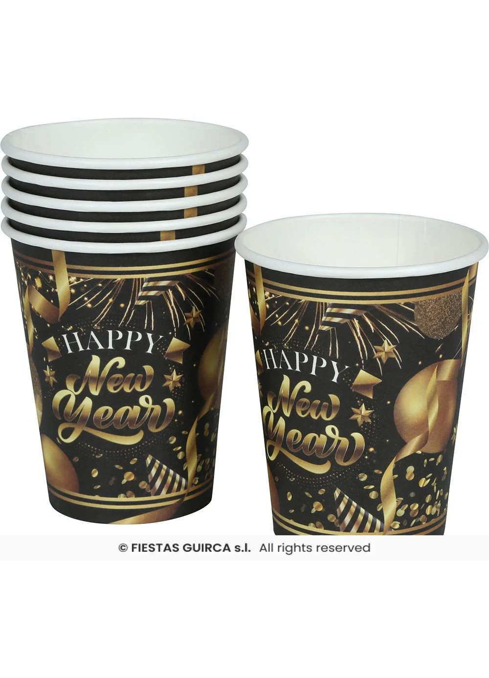 Happy New Year Cups 6pk - Image 2
