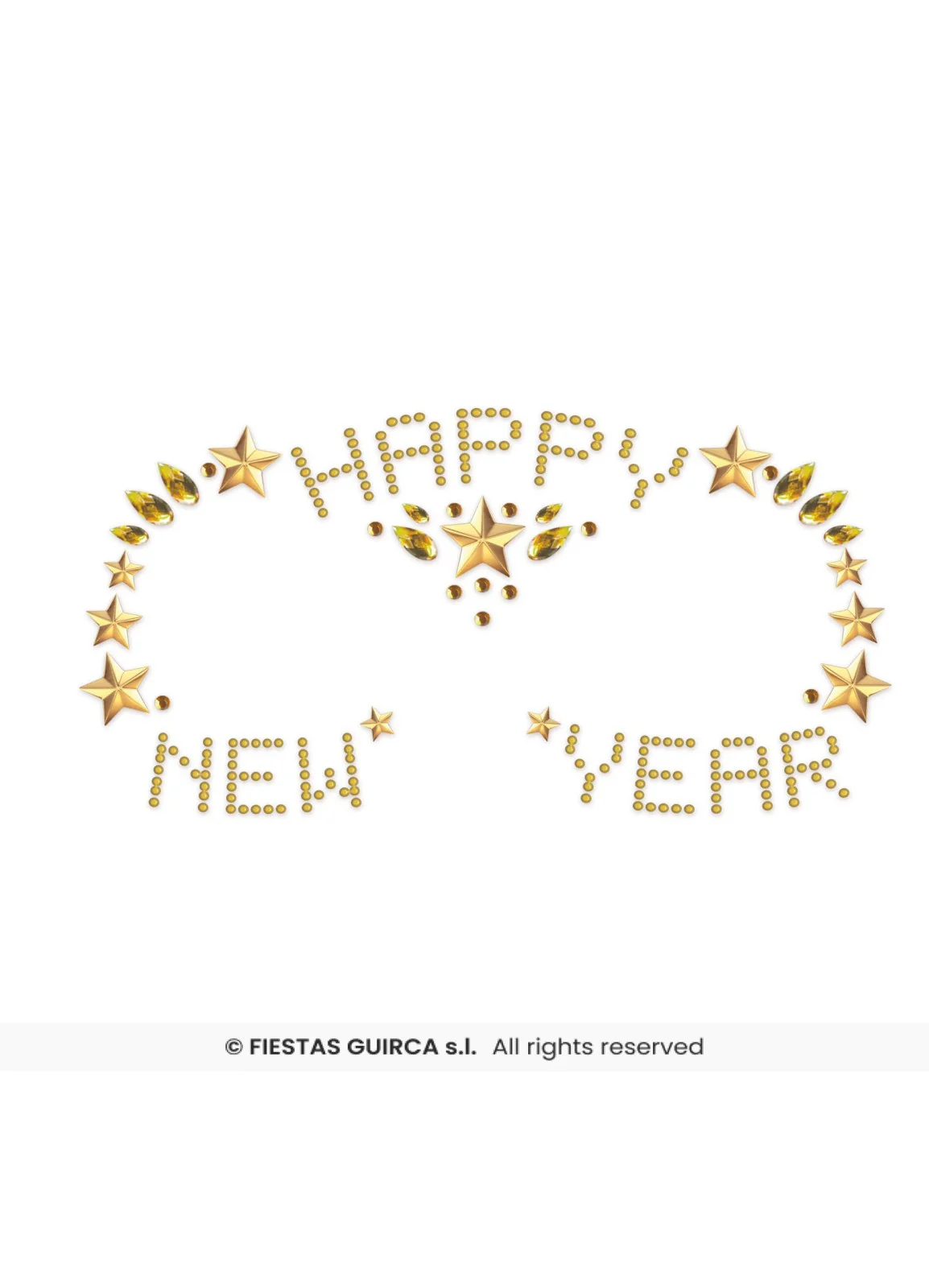 Happy New Year Face Jewels - Image 2