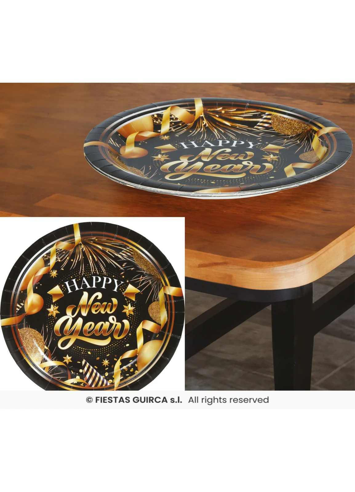 Happy New Year Plates 6pk
