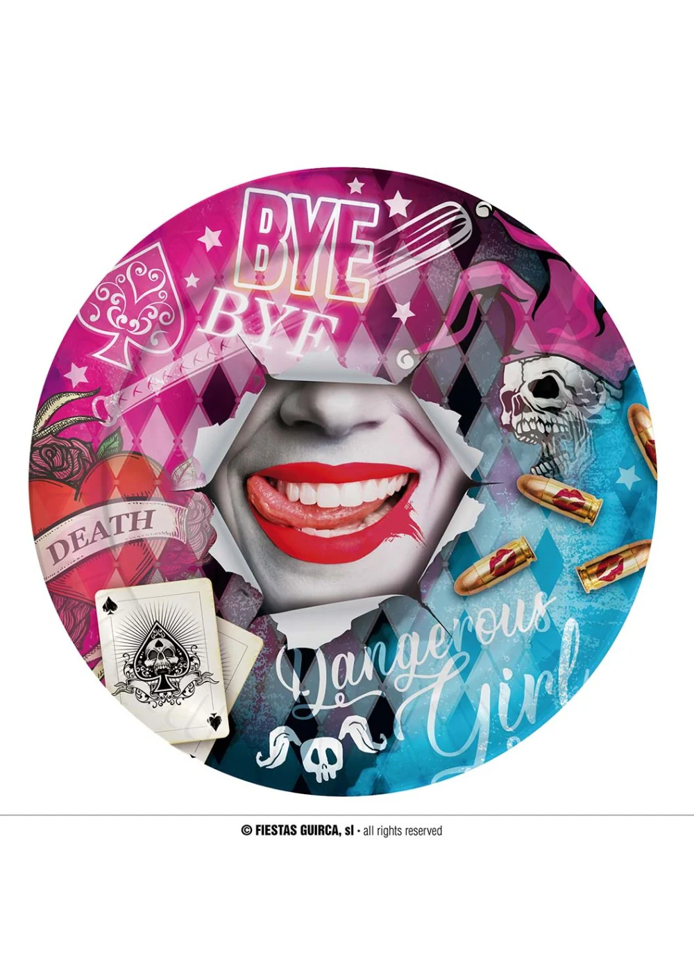Harlequin Party Plates 6pk