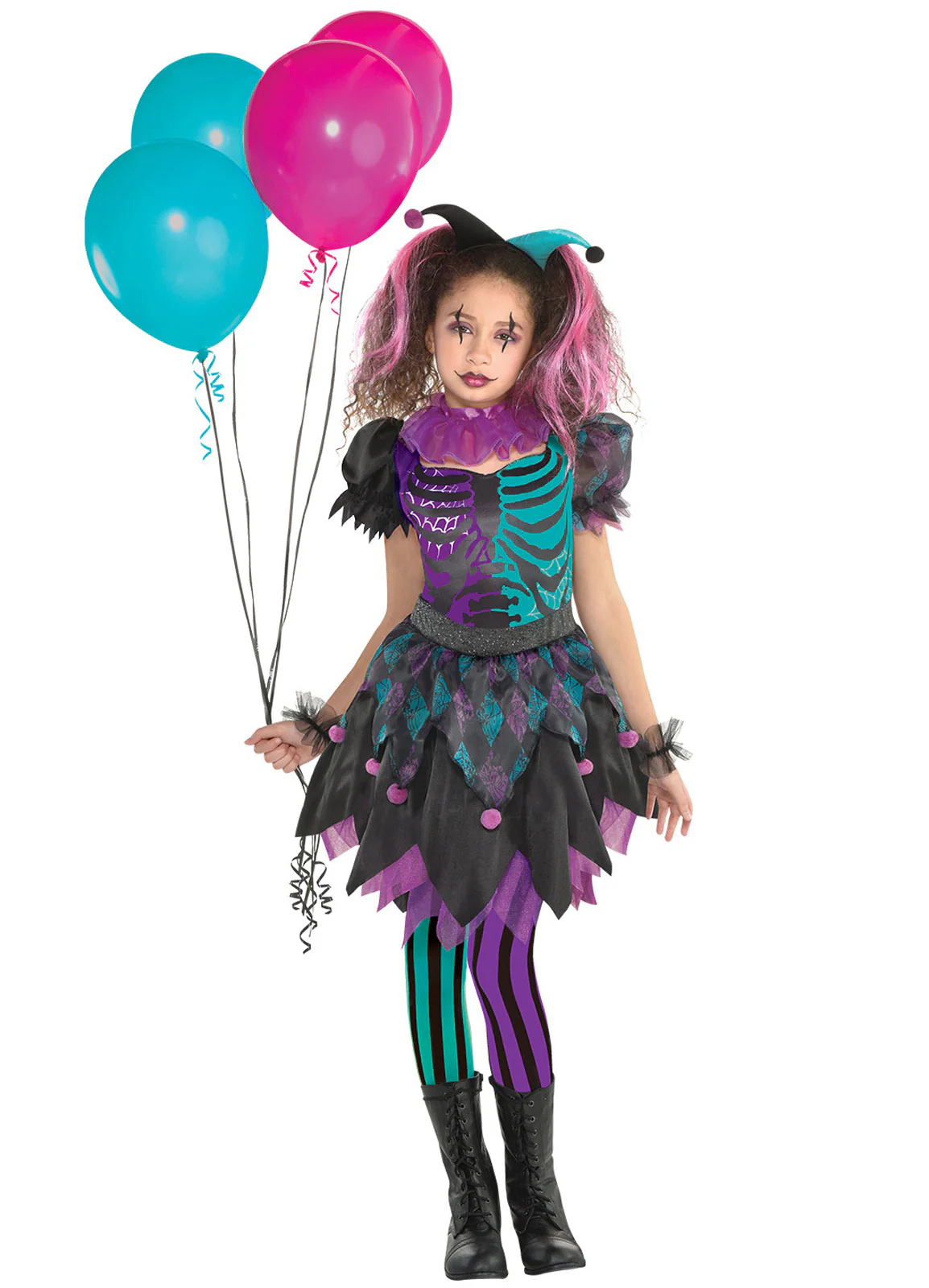 Haunted Harlequin Costume Child