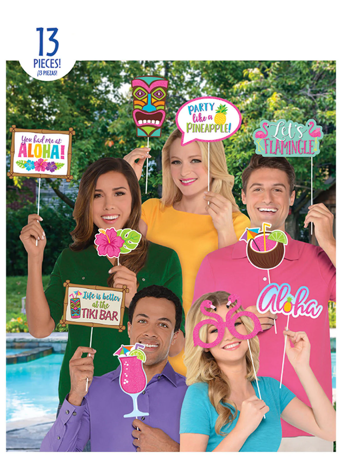 Hawaiian Photo Booth Props