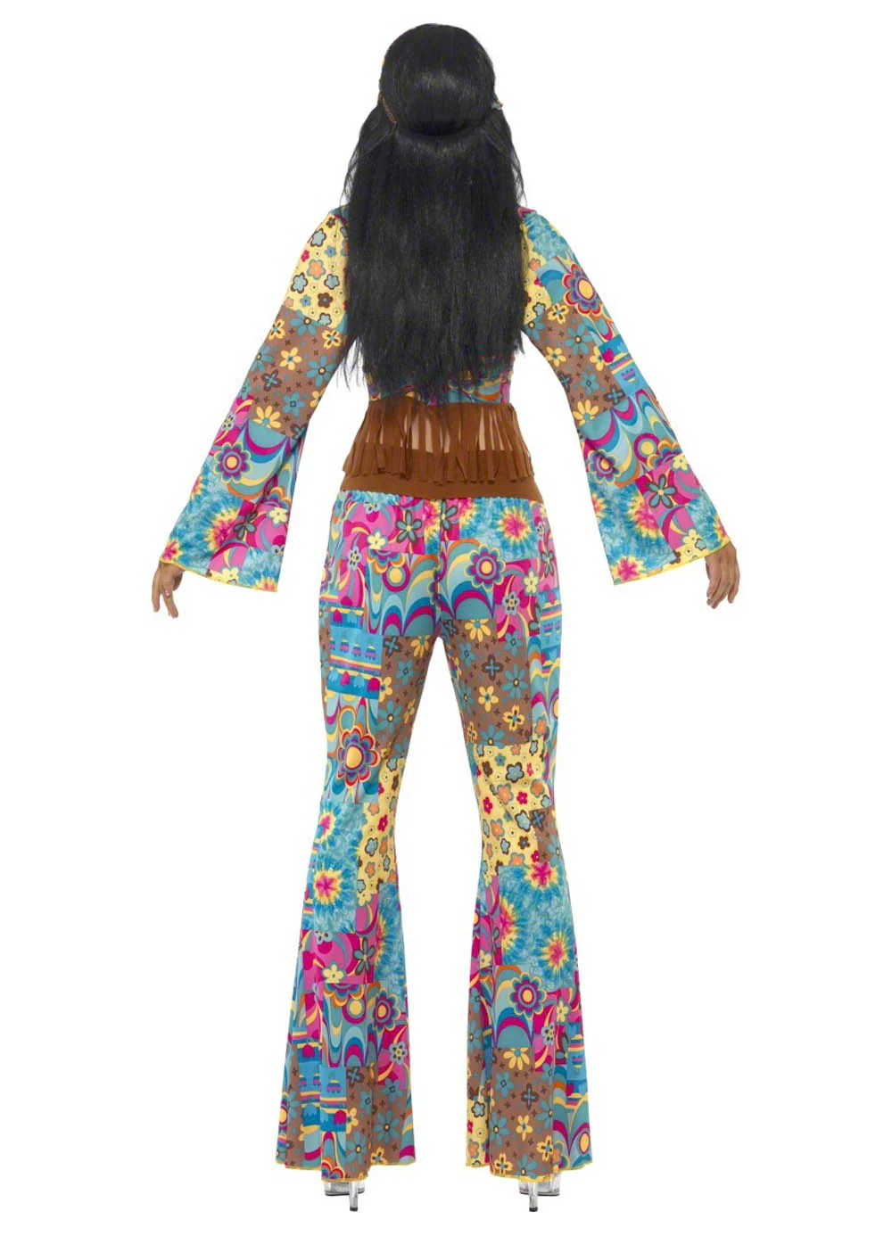 Hippy Flower Power Costume Adult - Image 3