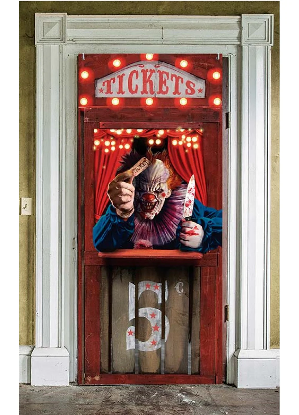 Horror Clown Door Decoration